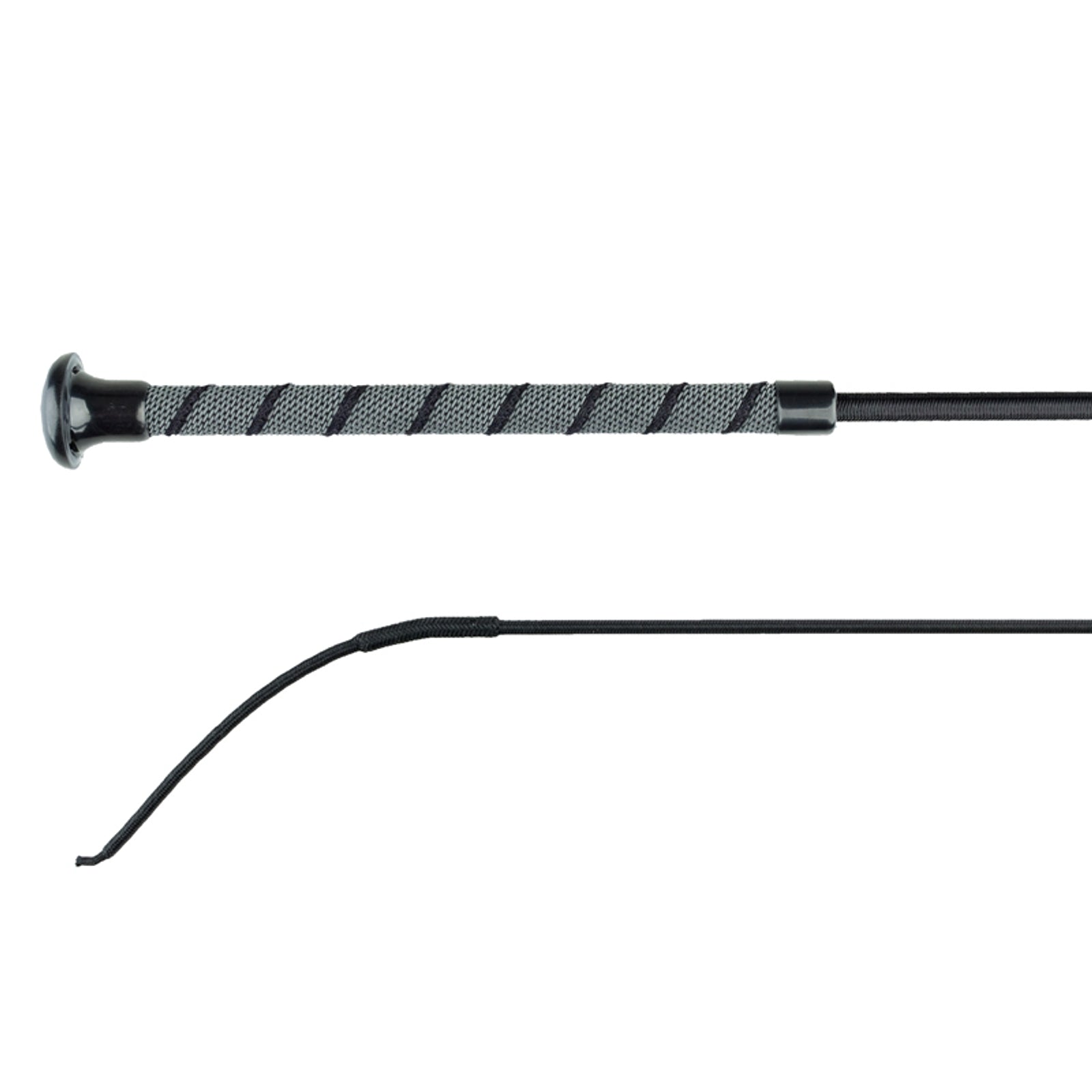Frustino Da Dressage Dublino Con Manico Glitterato 100 Cm - Colore Nero/Oro, Elegante E Funzionale
