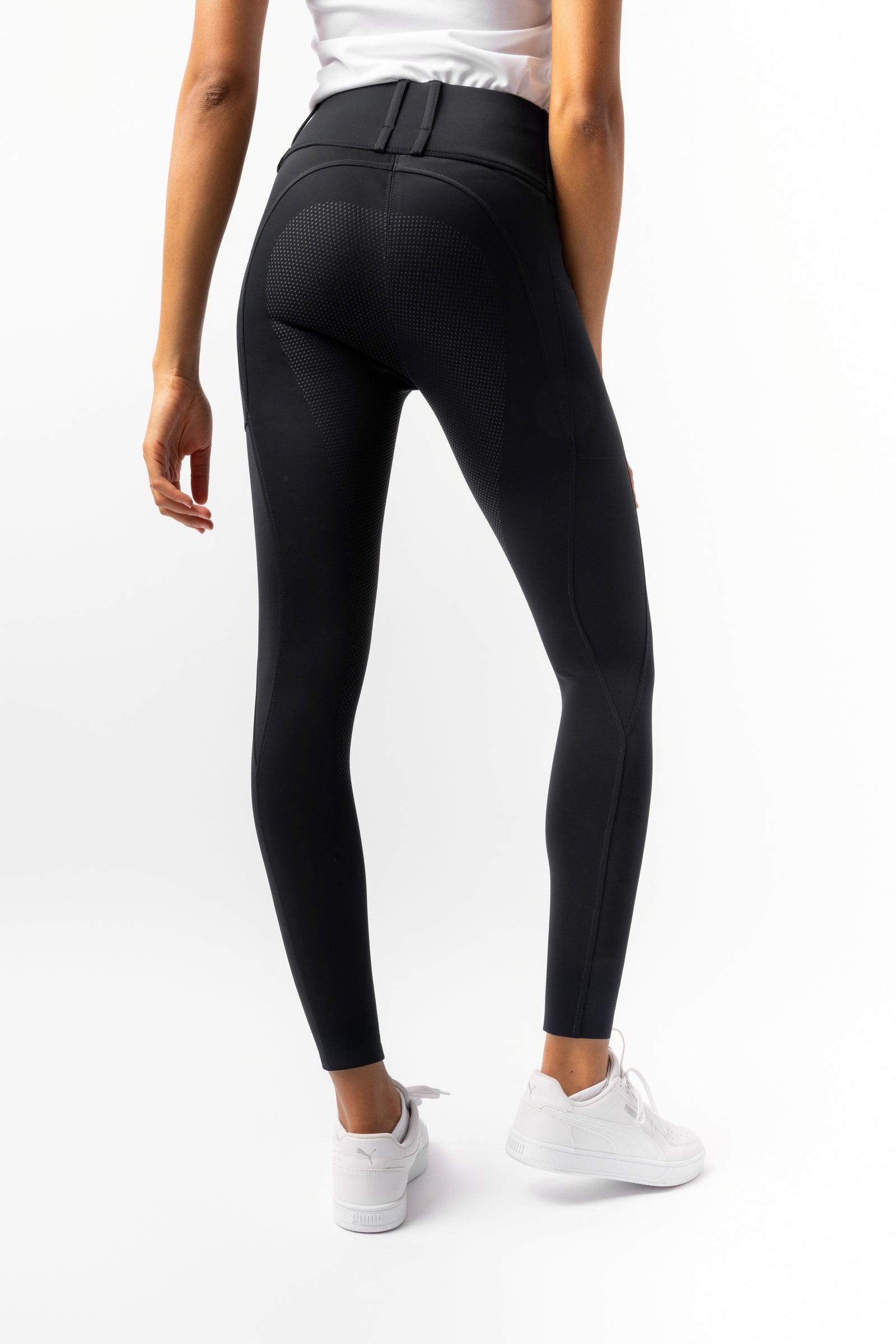 HORZE Grand Prix Pantaloni da Equitazione Thermo in Softshell con Silicone FS da Donna, Black, 34 HORZE Grand Prix Pantaloni da Equitazione Thermo in Softshell con Silicone FS da Donna, Black, 34
