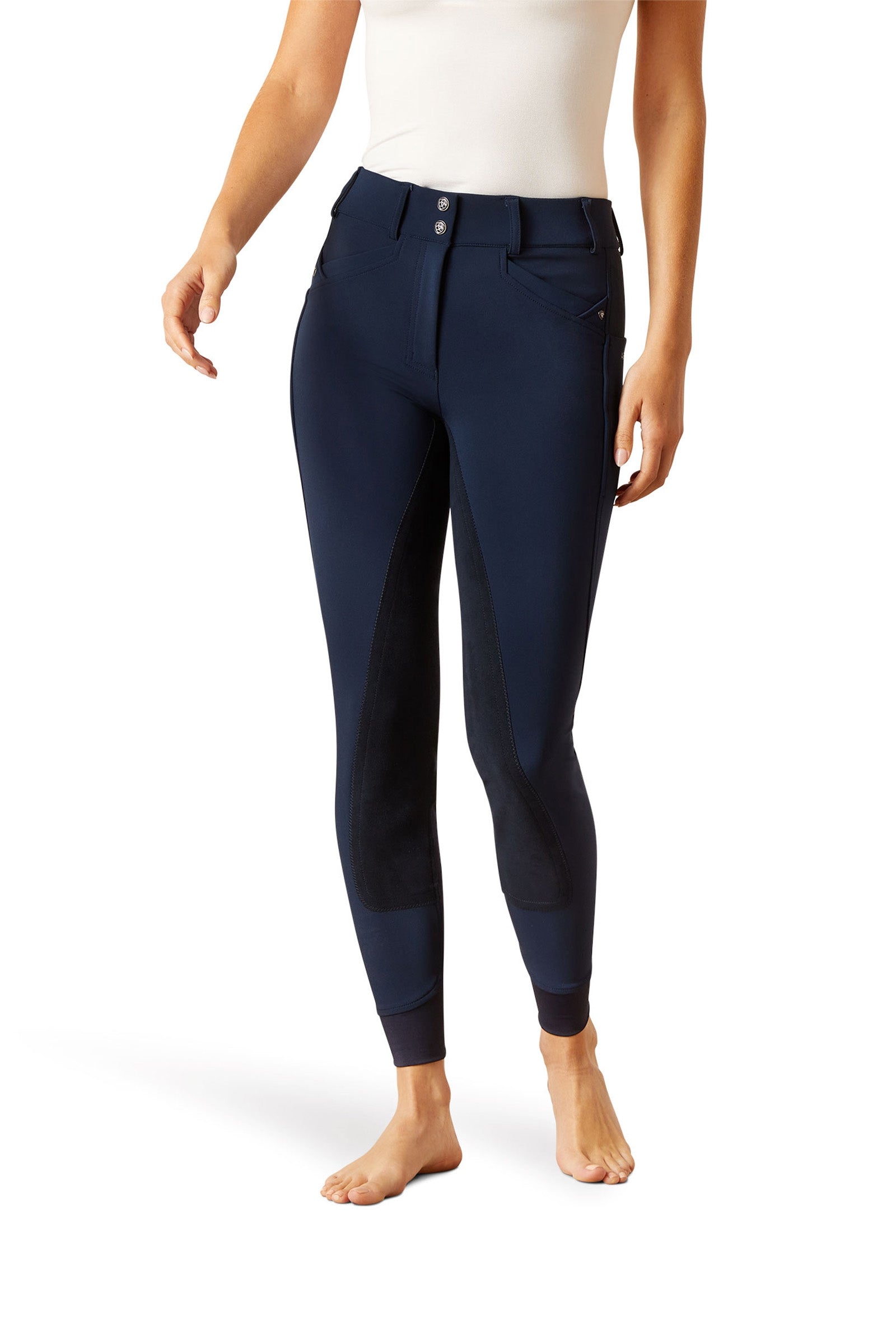 Ariat Jeans Donna A Vita Alta Con Gamba Larga - Taglio Western Vintage, Tessuto Confortevole, Vestibilità Sagomata, Blu Denim