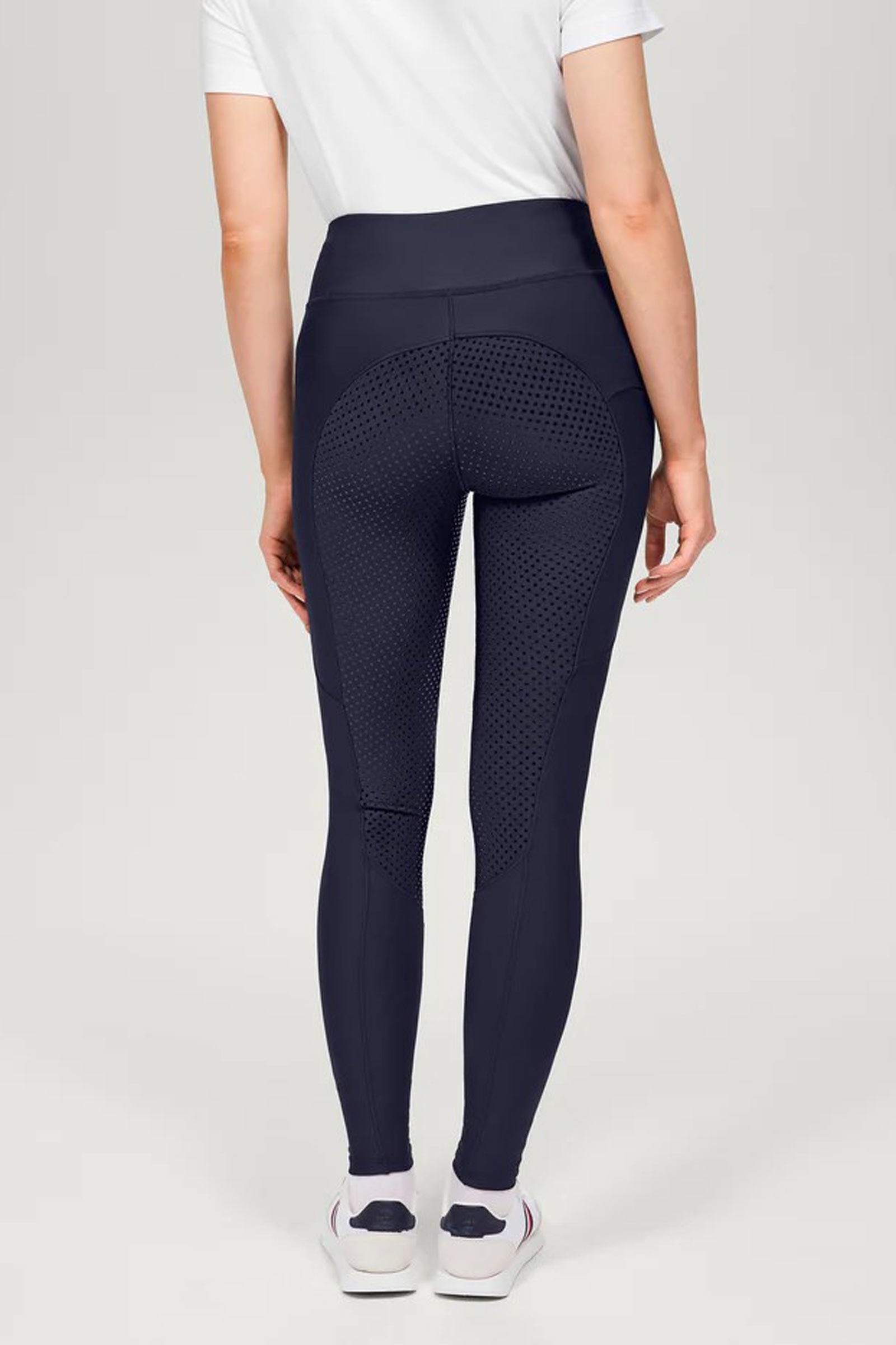 Aubrion Eltar Pantaloni Da Equitazione Donna | Grigio, Taglia XXS, In Nylon E Spandex Con Ginocchielli In Silicone