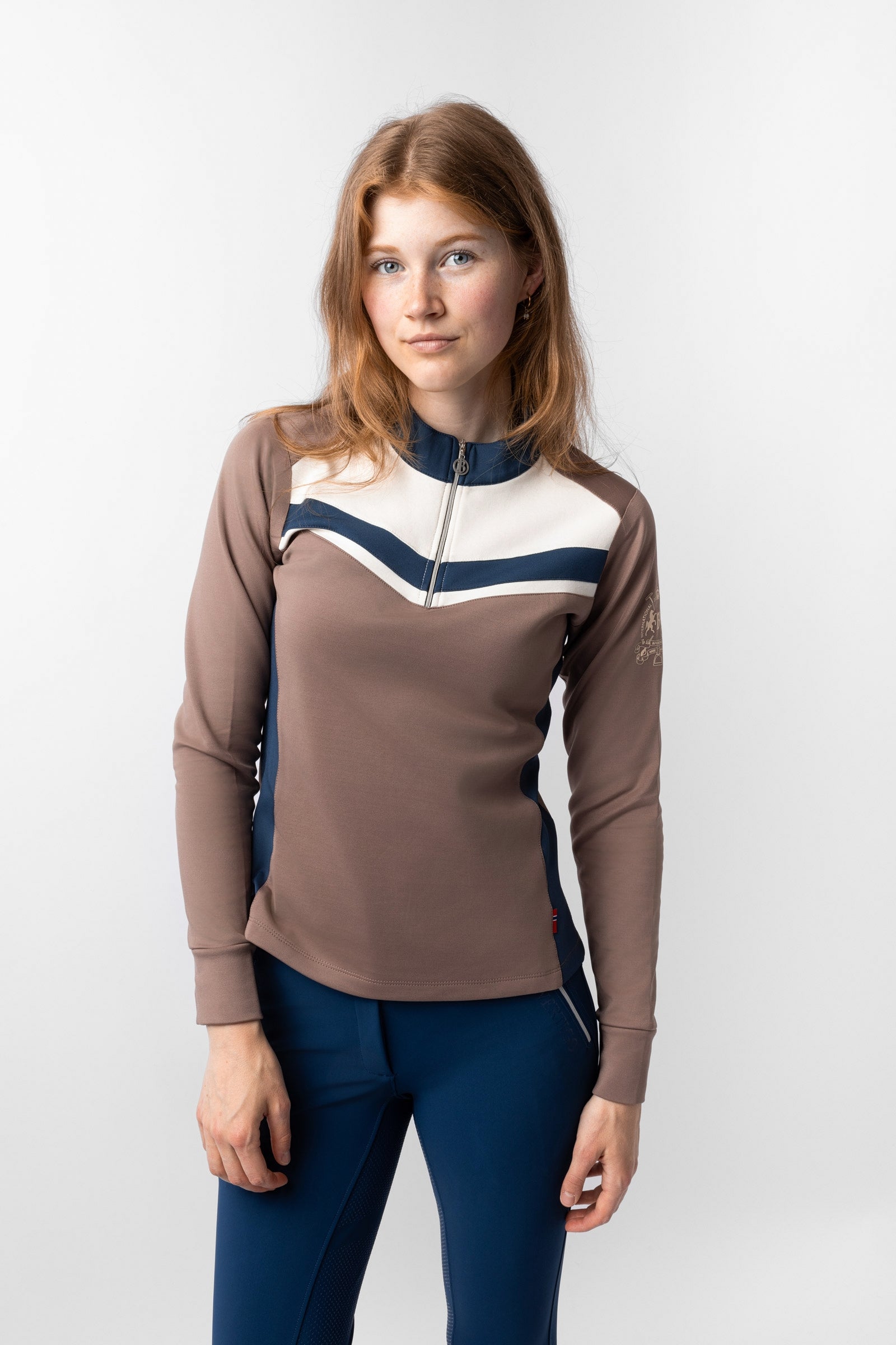 Maglia da allenamento Rachel Houndstooth Camel XS