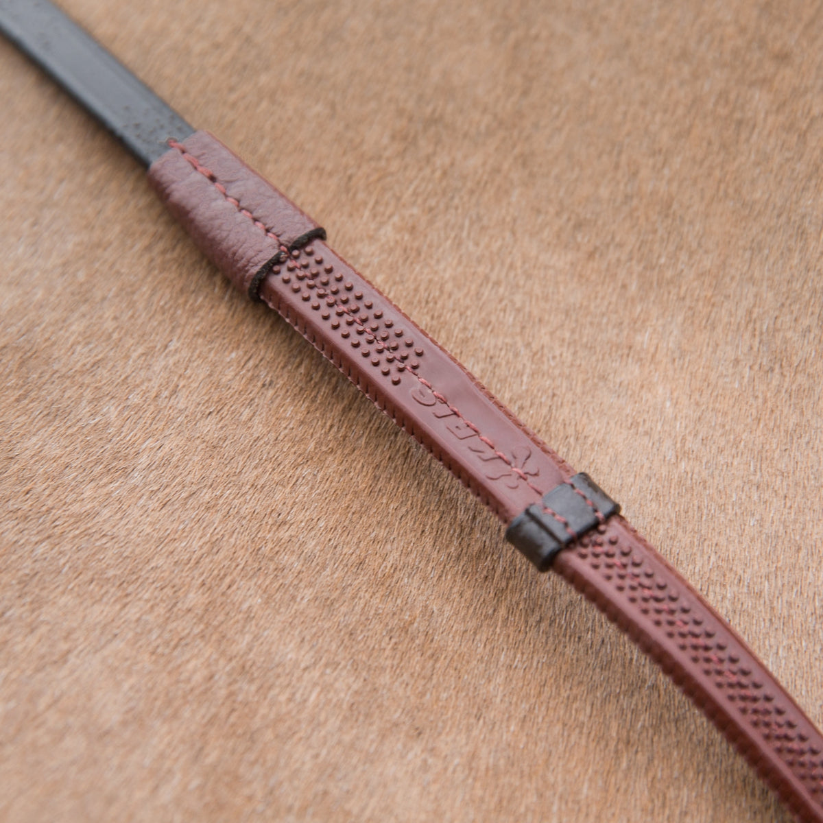 Horze Soft Grip Rubber Reins w/stoppers Bridles & Reins
