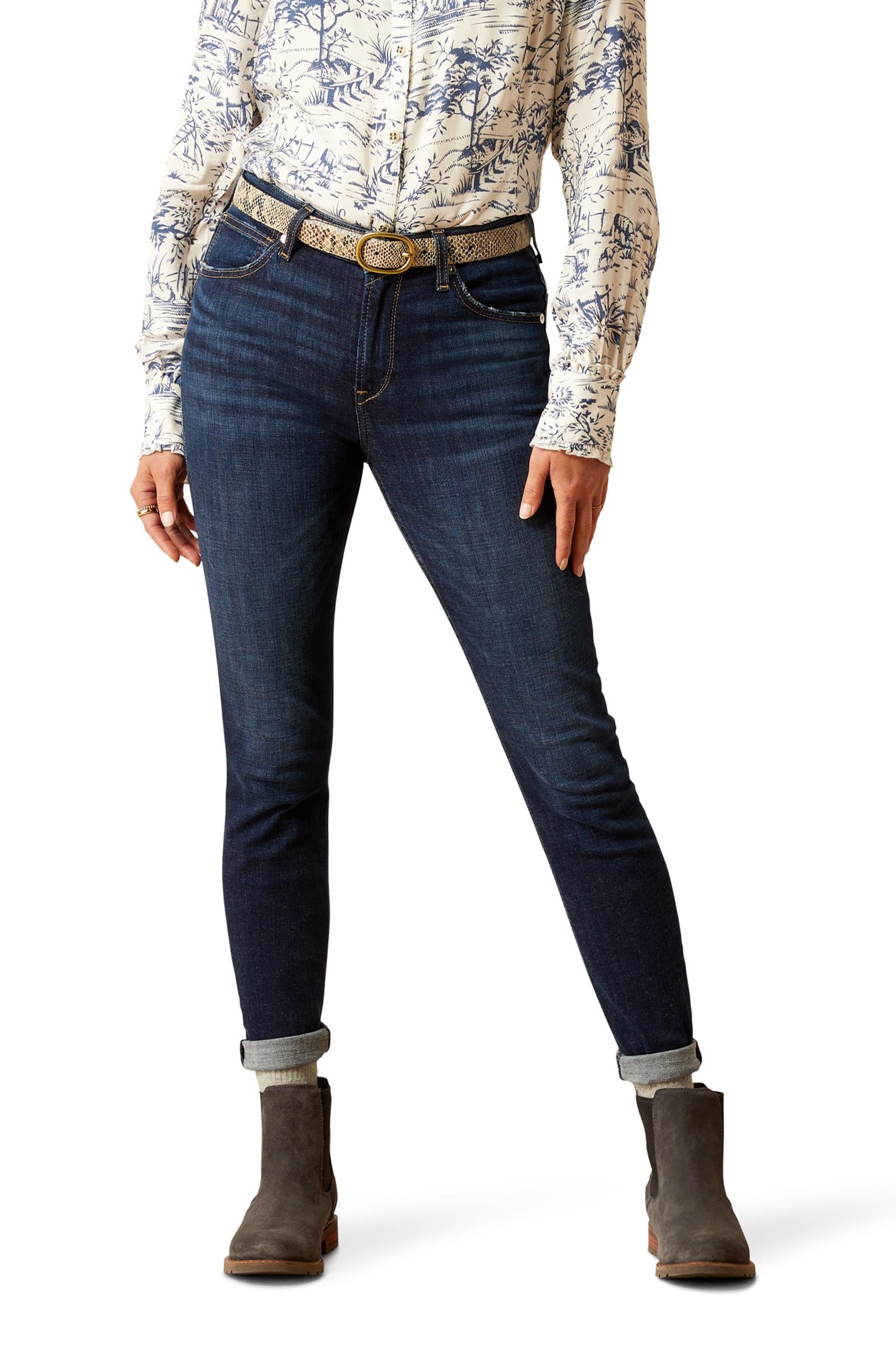 Ariat High Rise Bridle Jeans skinny donna a vita alta Womens Breeches