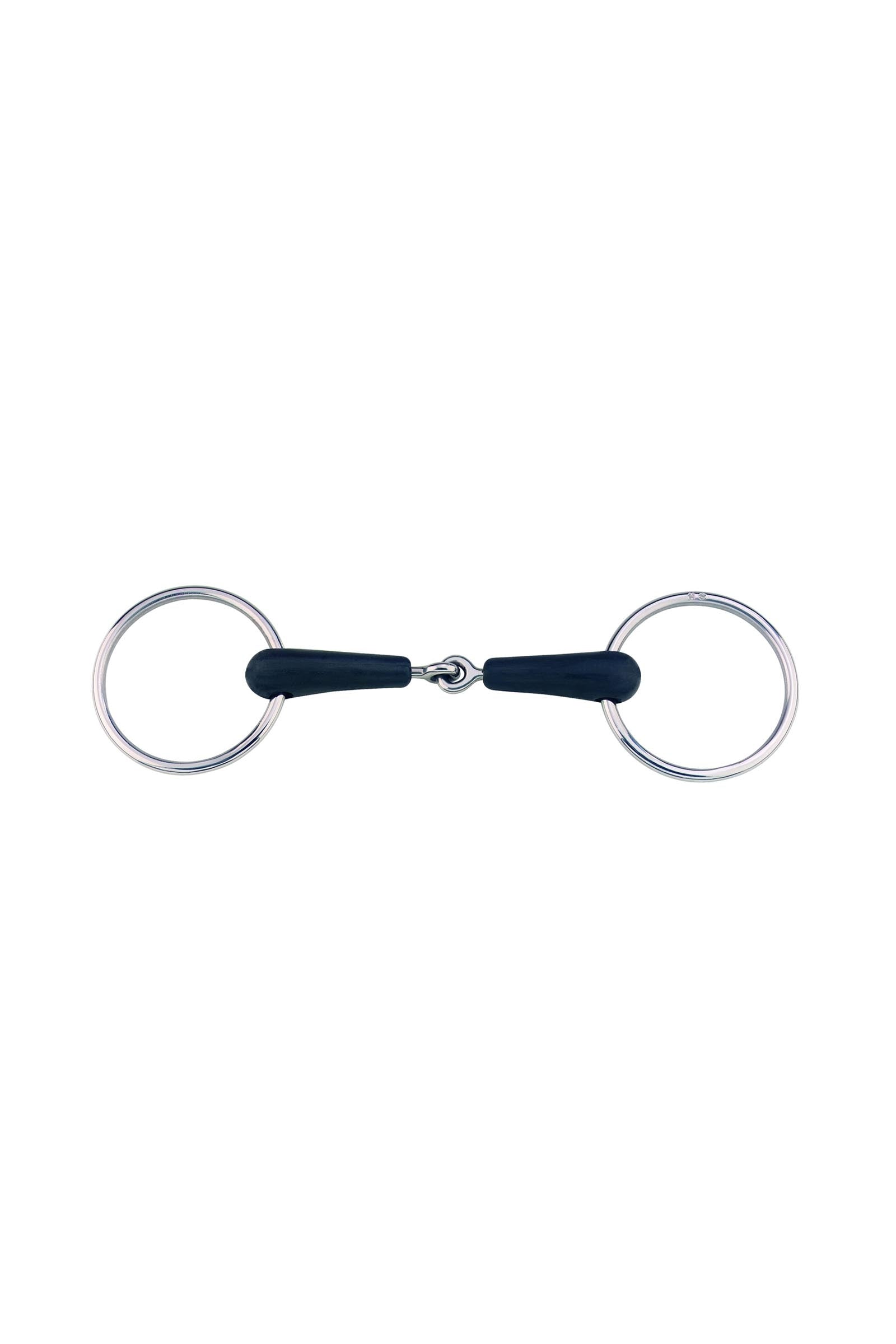 Sprenger morso in gomma morbido, snodato semplice, 18 mm, acciaio inox Boccaglio