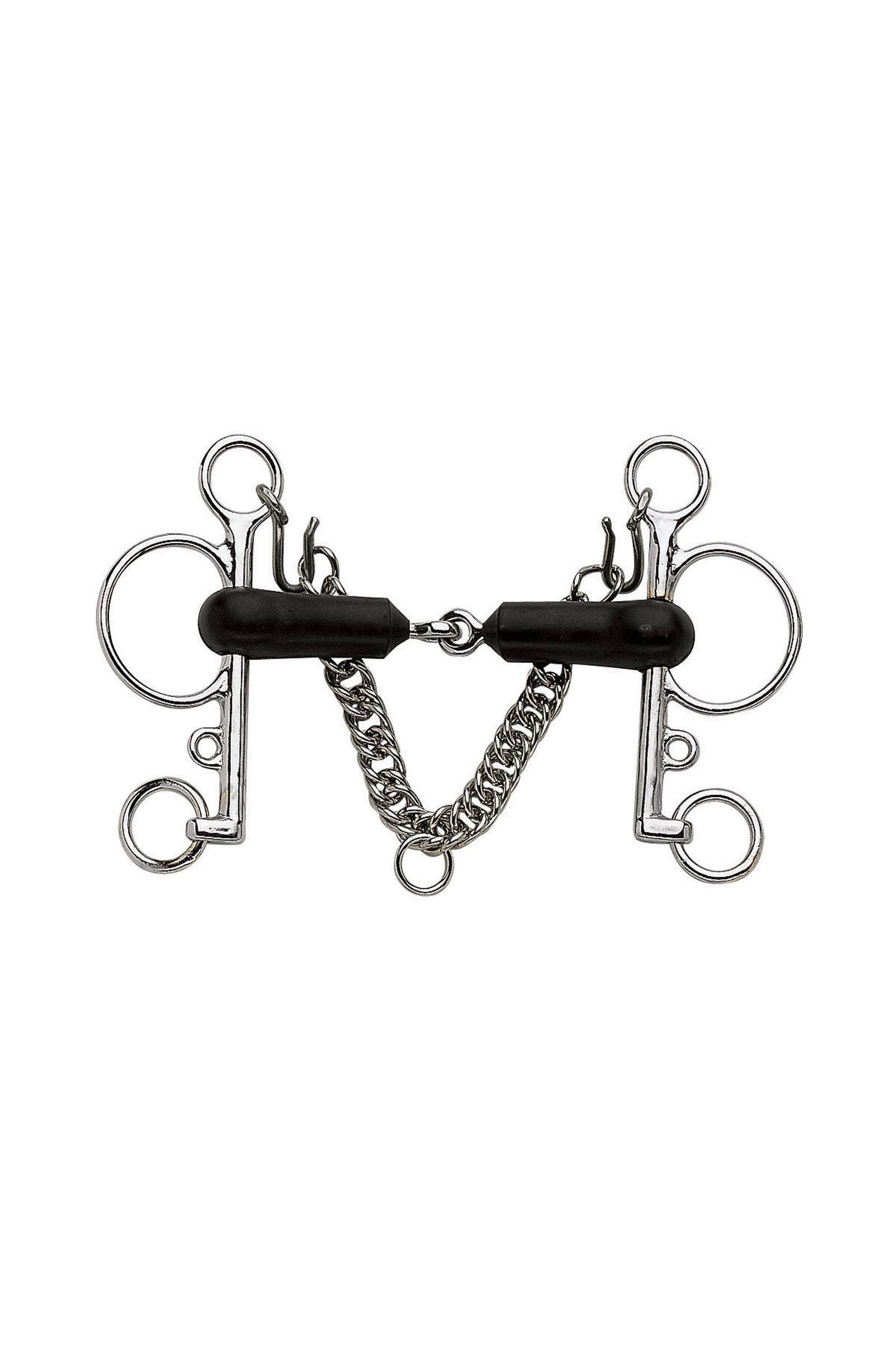 Sprenger pelham in gomma morbido, snodato semplice, 18 mm, acciaio inox Boccaglio