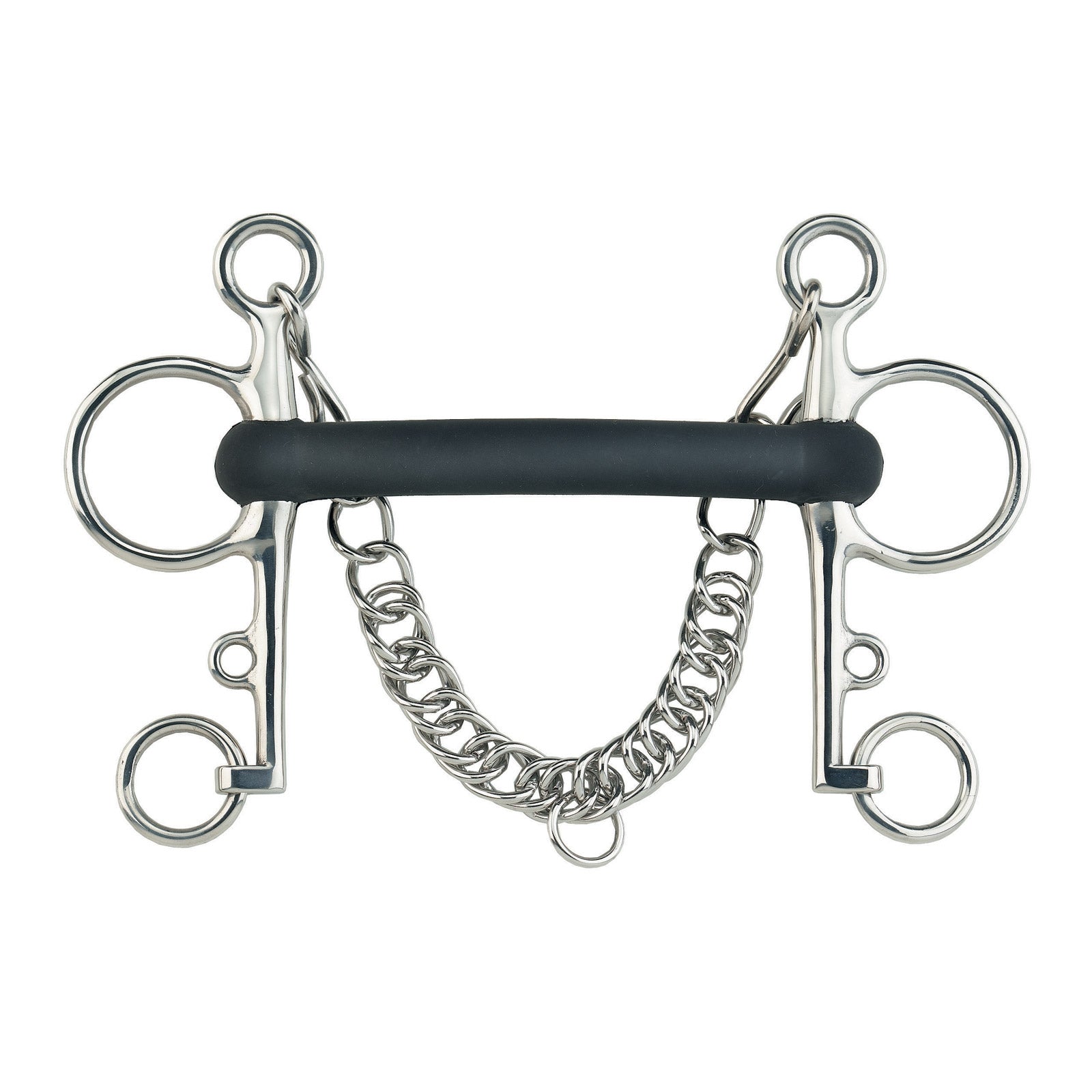 Sprenger Morso Pelham in gomma flessibile e acciaio inossidabile Boccaglio