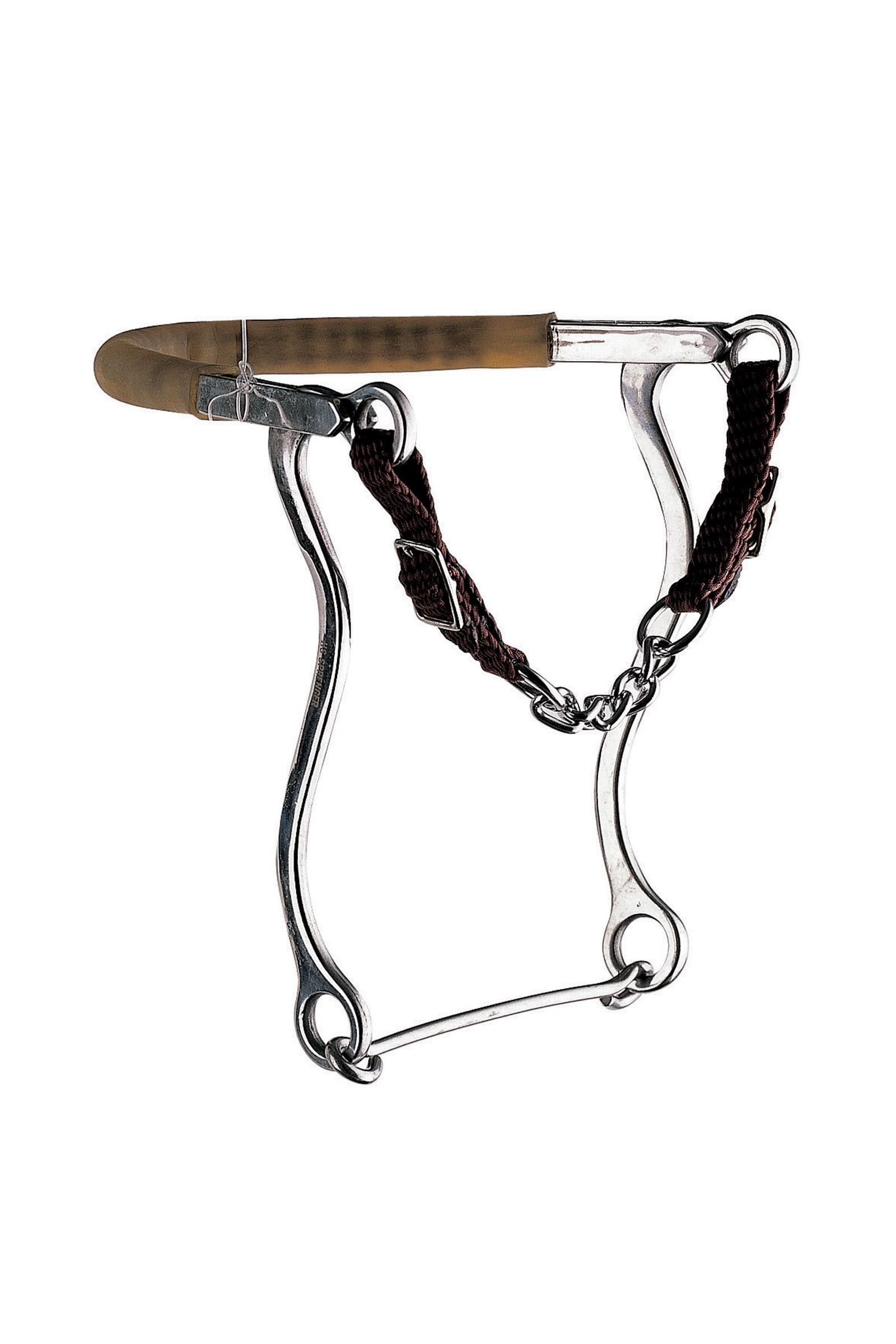 Sprenger hackamore con catena, acciaio inox aste 31 cm Boccaglio