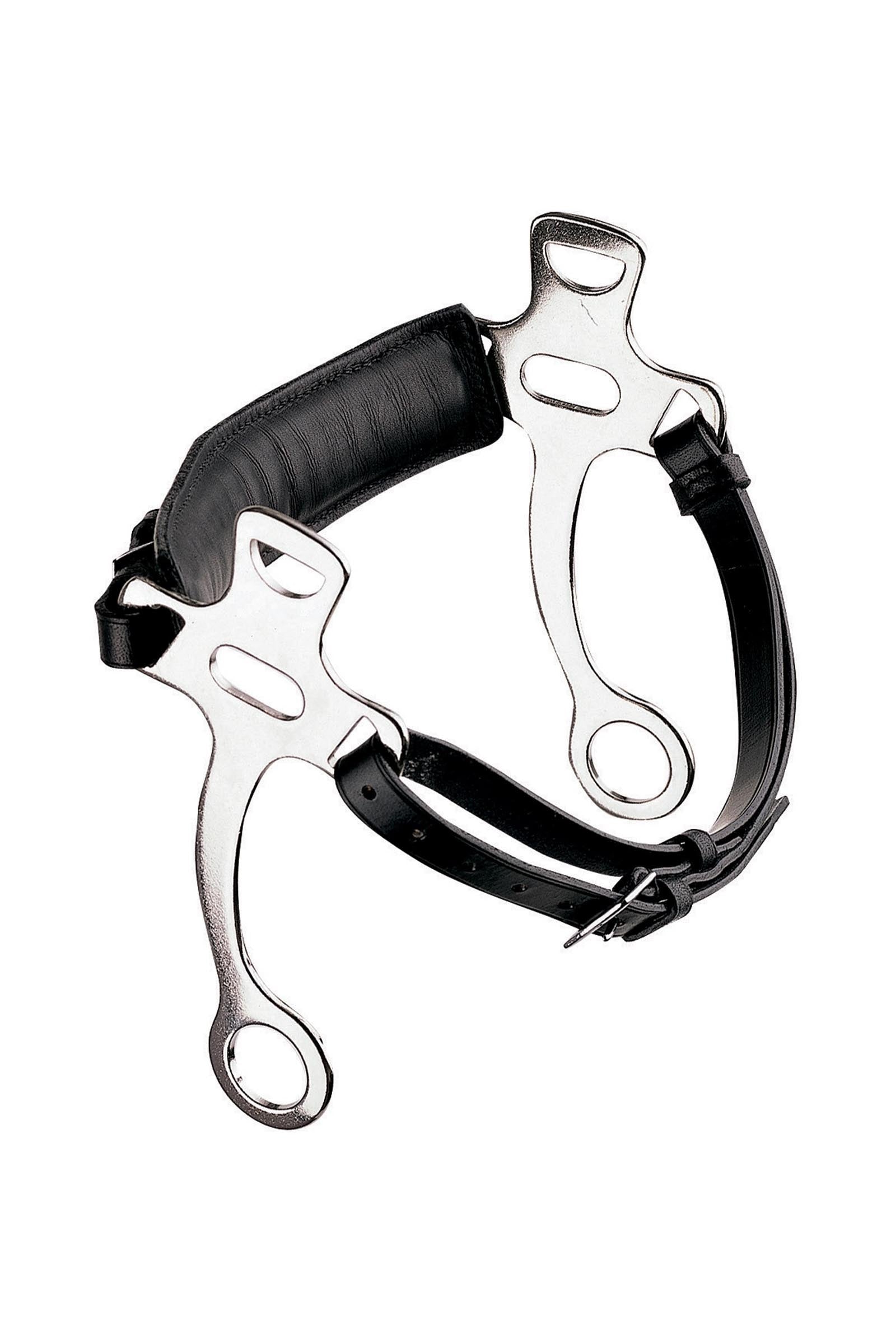 Sprenger hackamore con cinghia in pelle, acciaio inox aste 21 cm Boccaglio