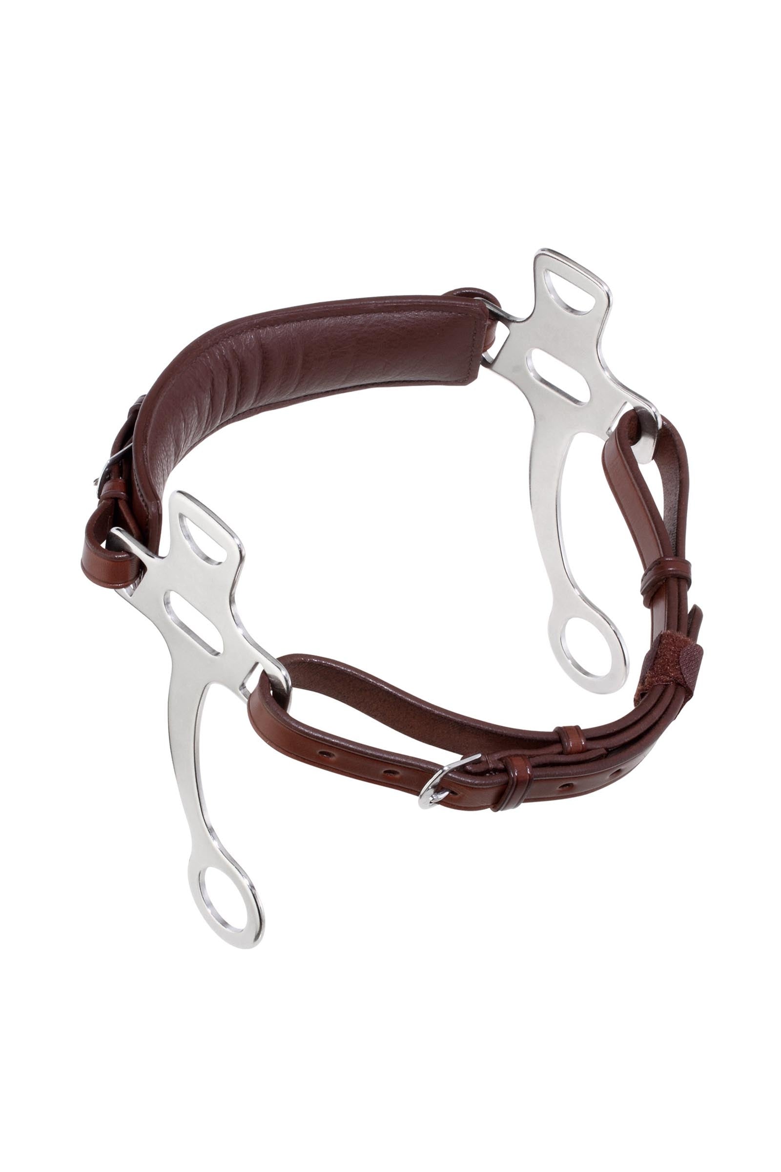 Sprenger hackamore con cinghia in pelle, acciaio inox aste 21 cm Boccaglio