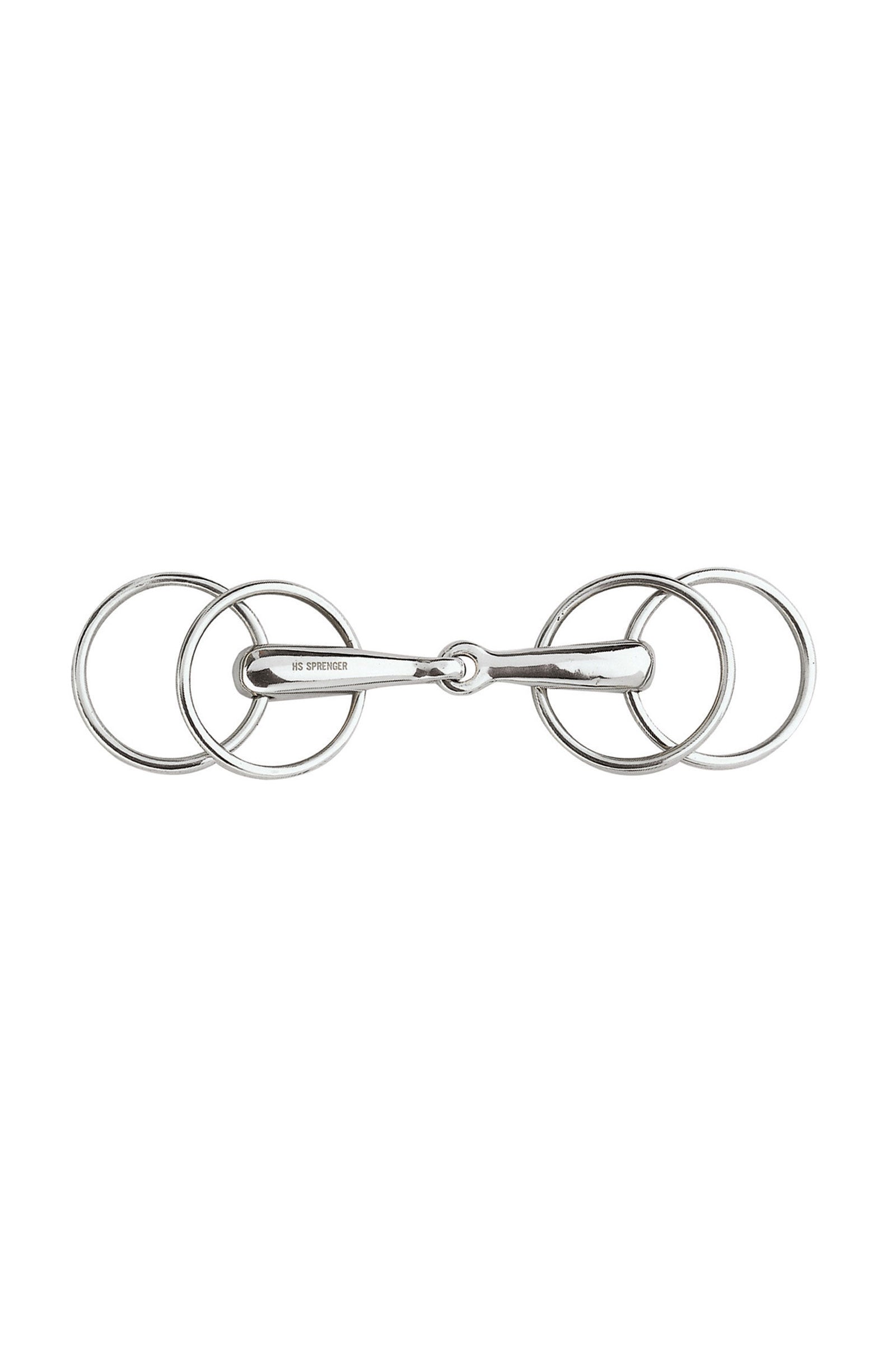 Sprenger filetto ad anelli liberi con 4 anelli, snodato semplice, 22 mm, acciaio inox Boccaglio