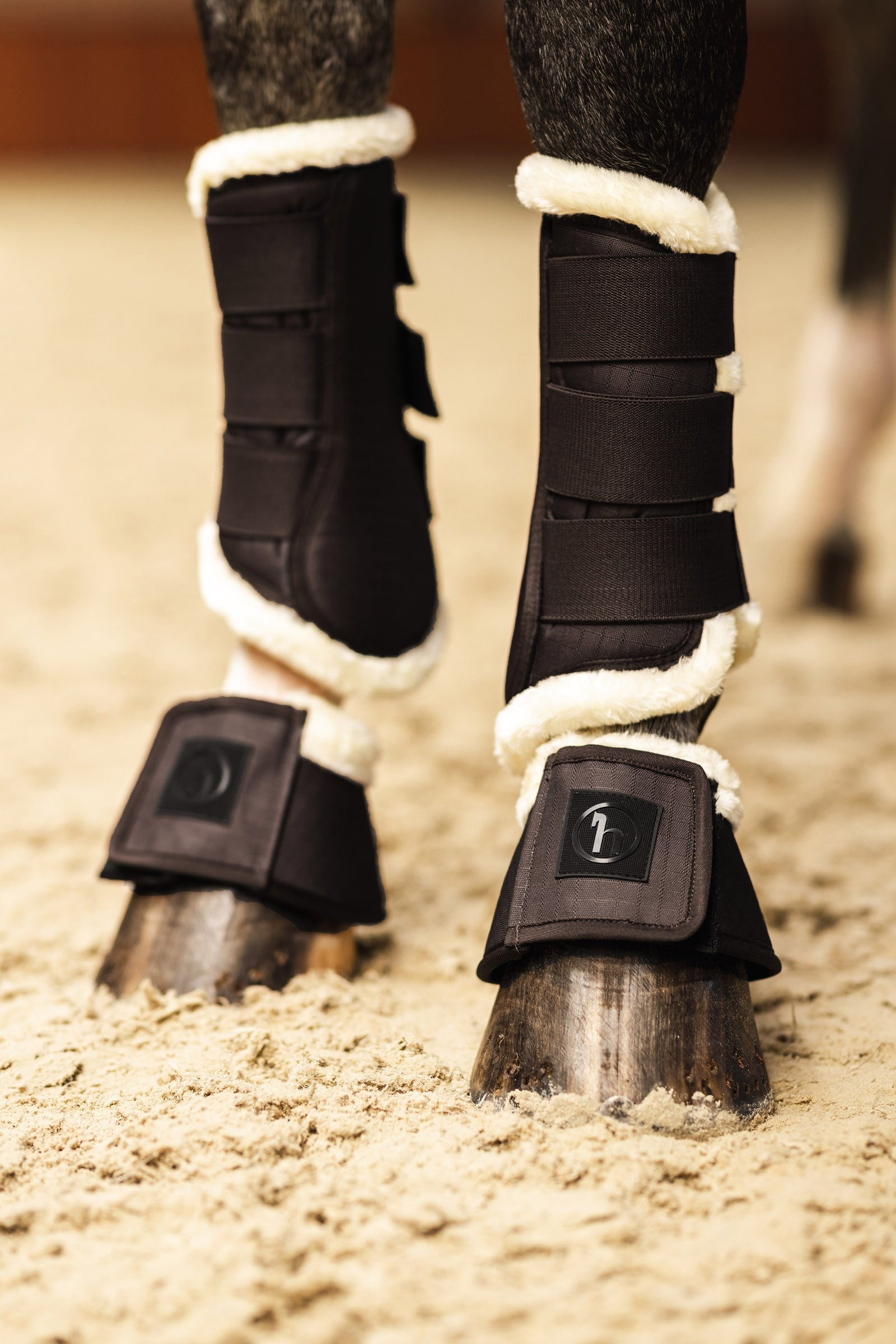 Horze Terrazzo Bell Boots Leg Protection & Hoof Protection for Horses