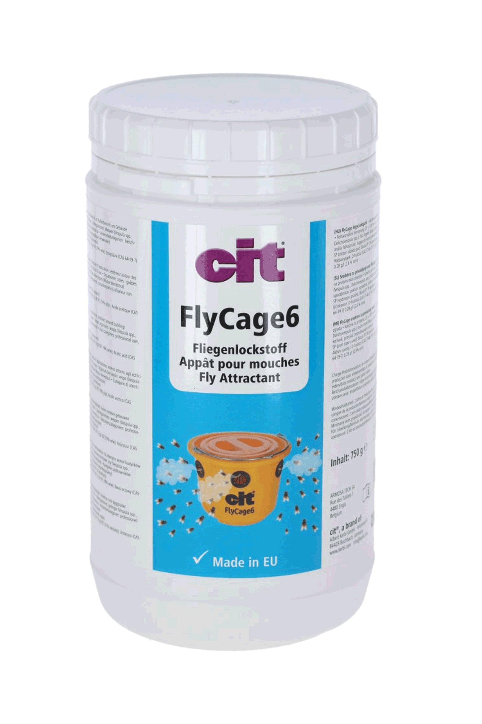 Kerbl Cit attrattivo per mosche FlyCage 6, 750 g Protezione antimosche per cavalli