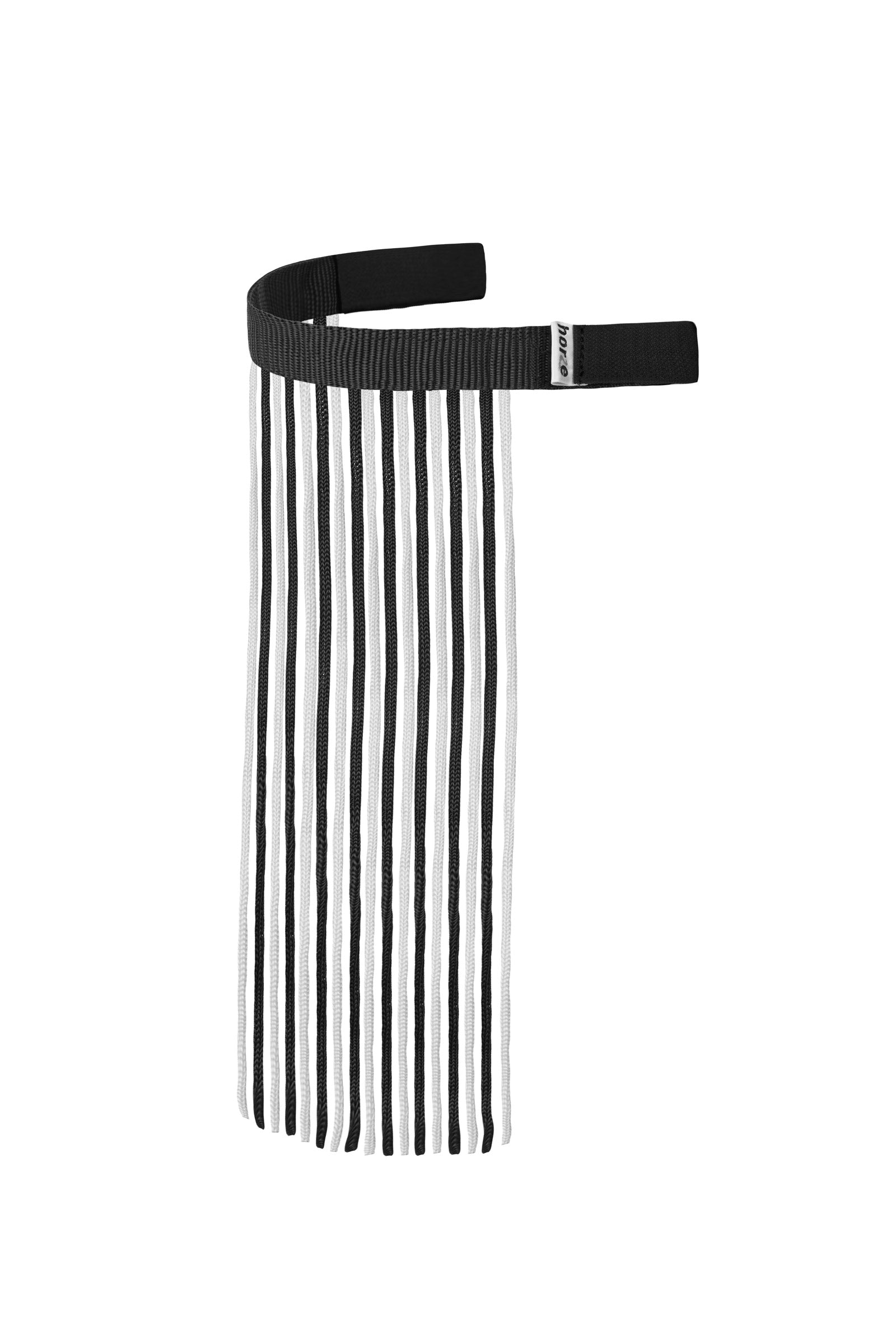 Horze cuffietta in rete e con frange Protezione antimosche per cavalli