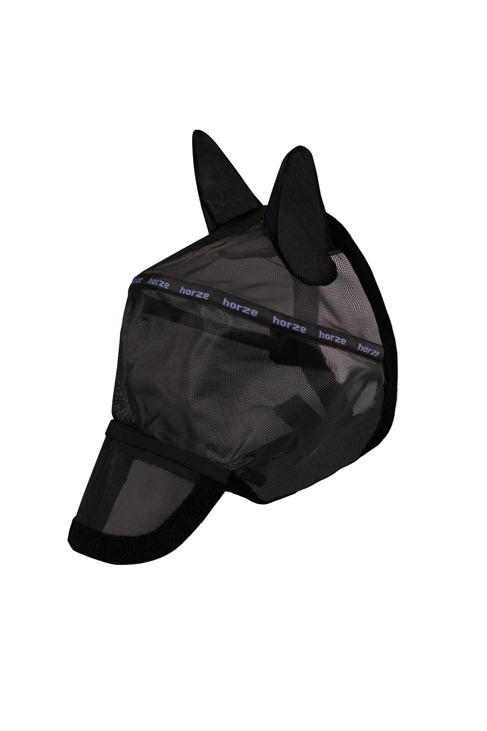 Horze Maschera antimosche con bordo metallizato Protezione antimosche per cavalli