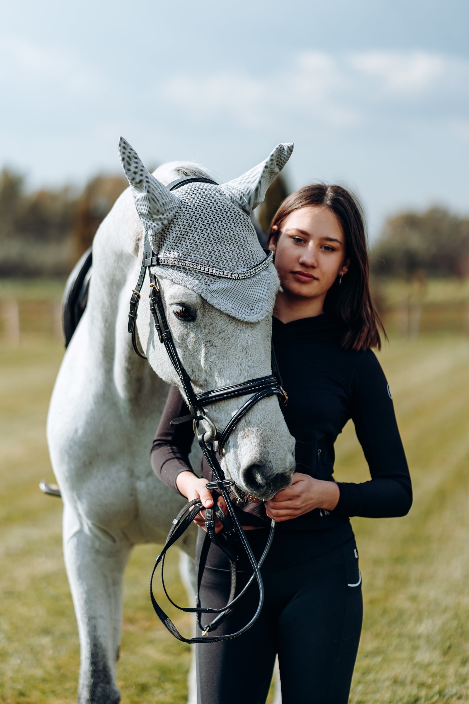 Horze Cooling Ear Net Saddle Pads