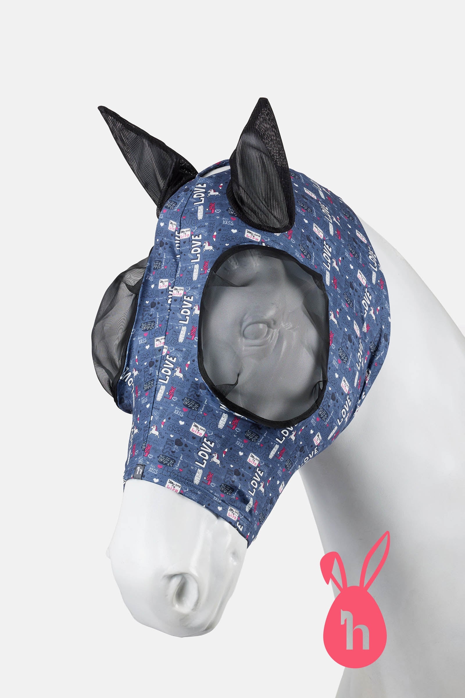 Horze Elastic Pull-On maschera antimosche Protezione antimosche per cavalli