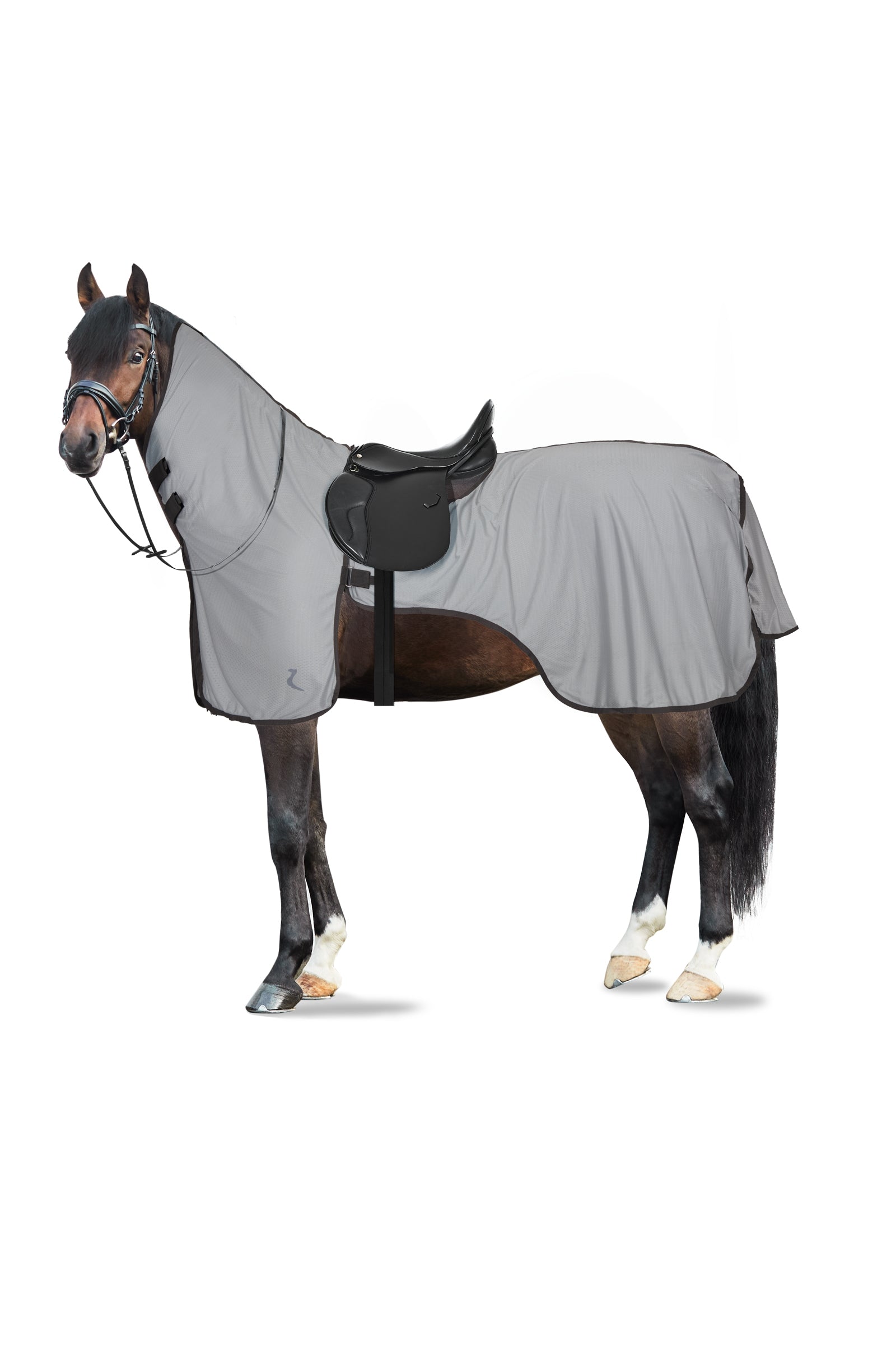 Horze Eira coperta da equitazione UV antimosche con collo staccabile Coperte per cavalli