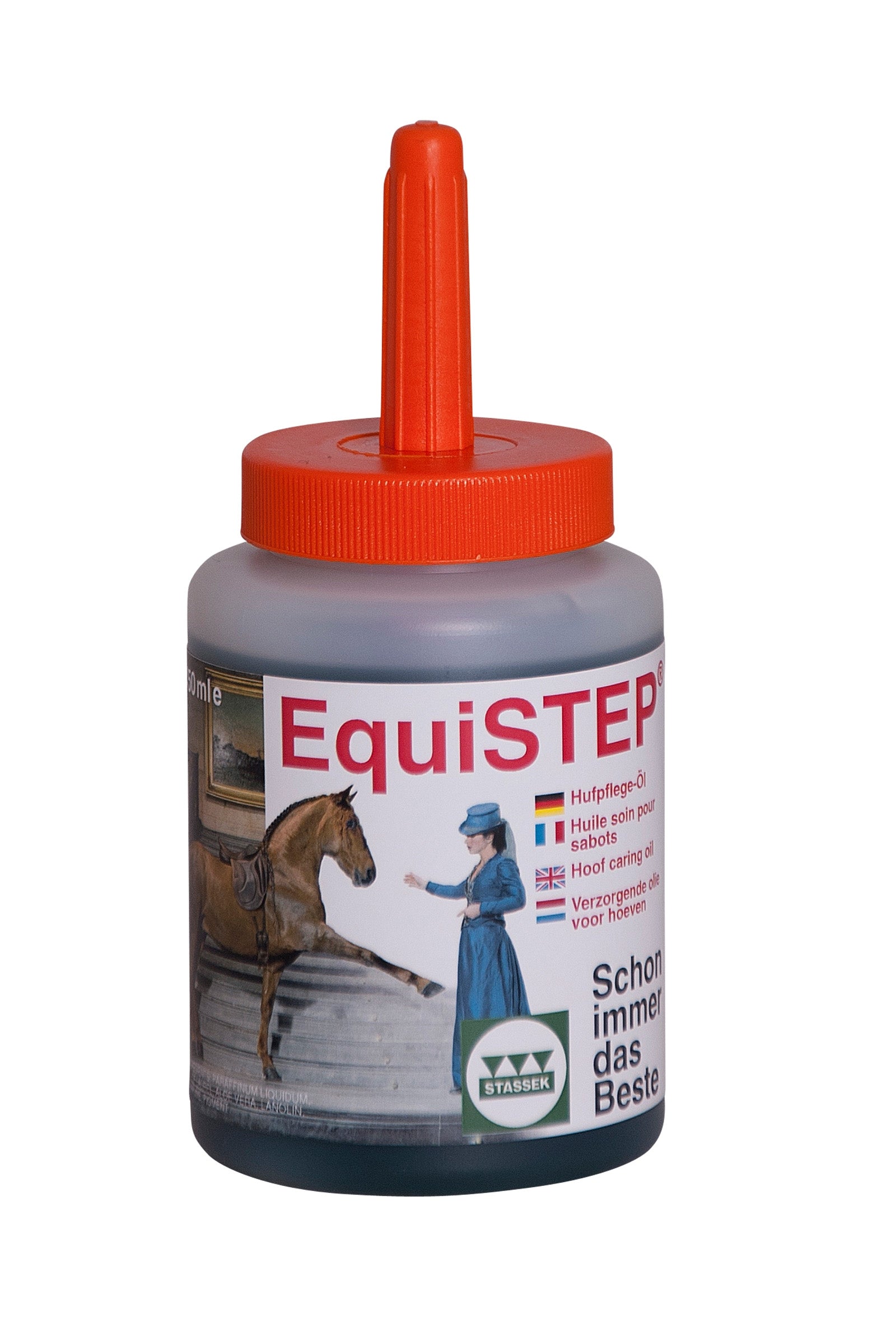 Stassek Equistep flacone pennello per olio per zoccoli, 450 ml Prodotti per la salute