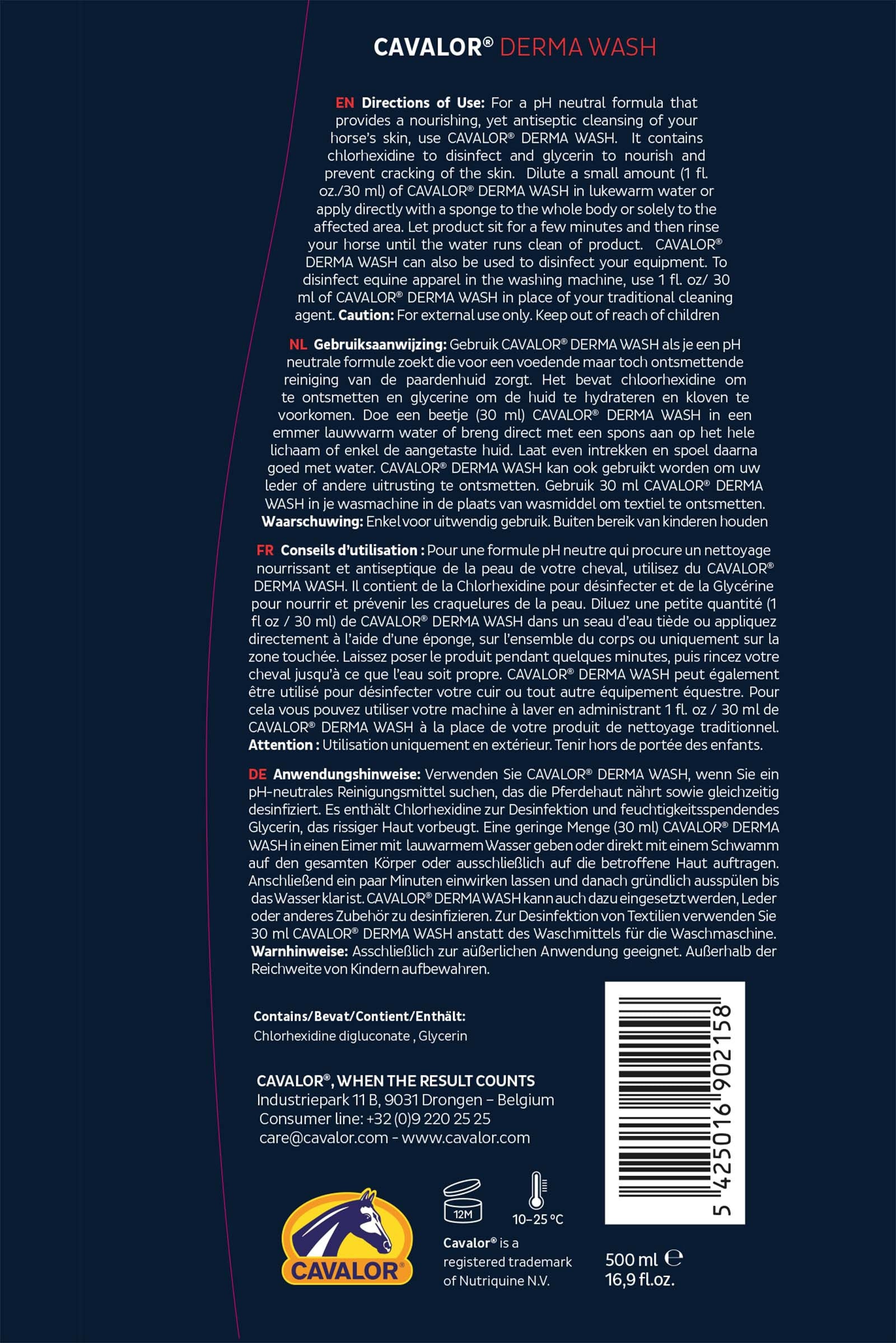 Cavalor DERMA WASH 500 ml Horse Health Care