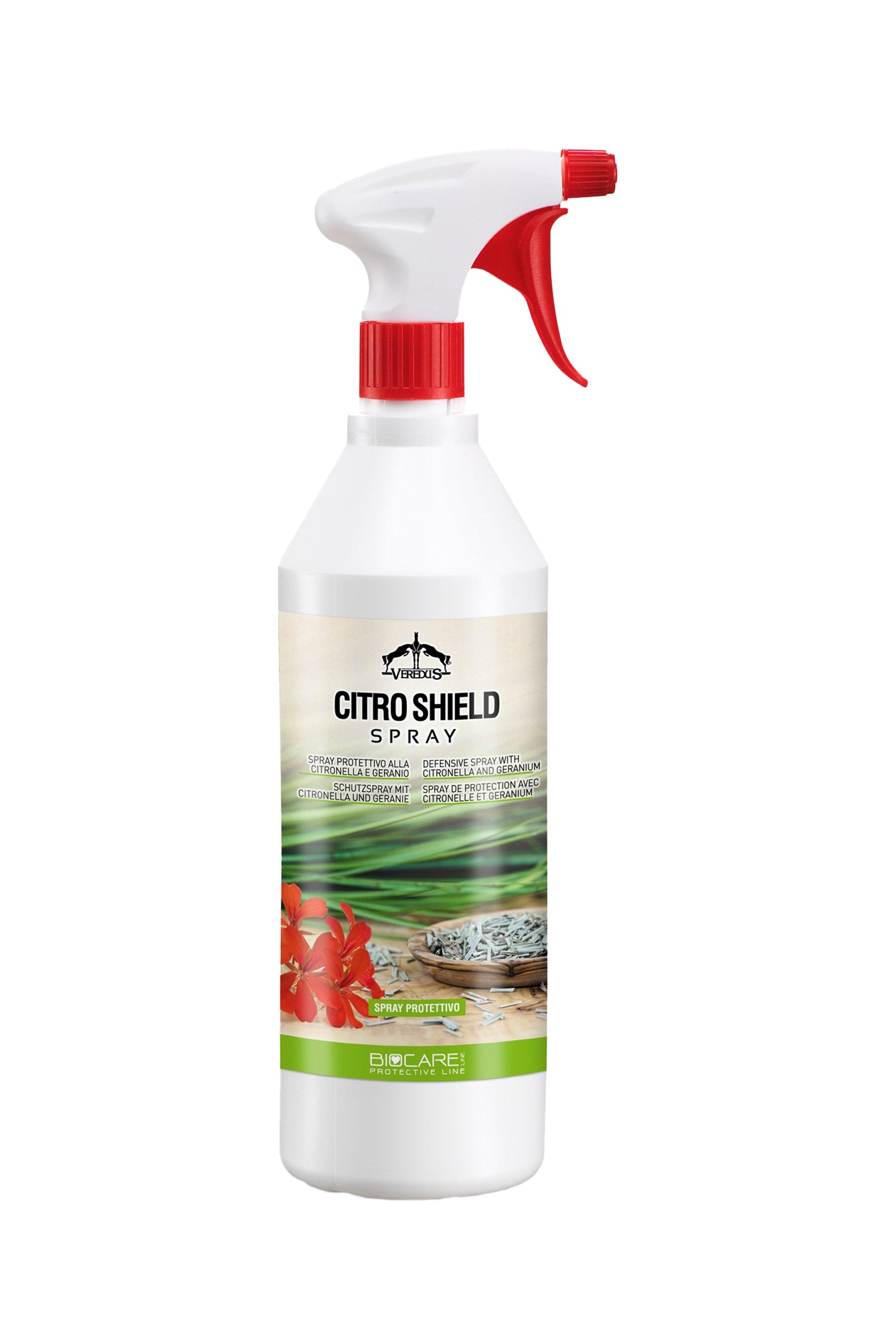 Veredus Citro Shield spray repellente per insetti, 1000 ml Protezione antimosche per cavalli