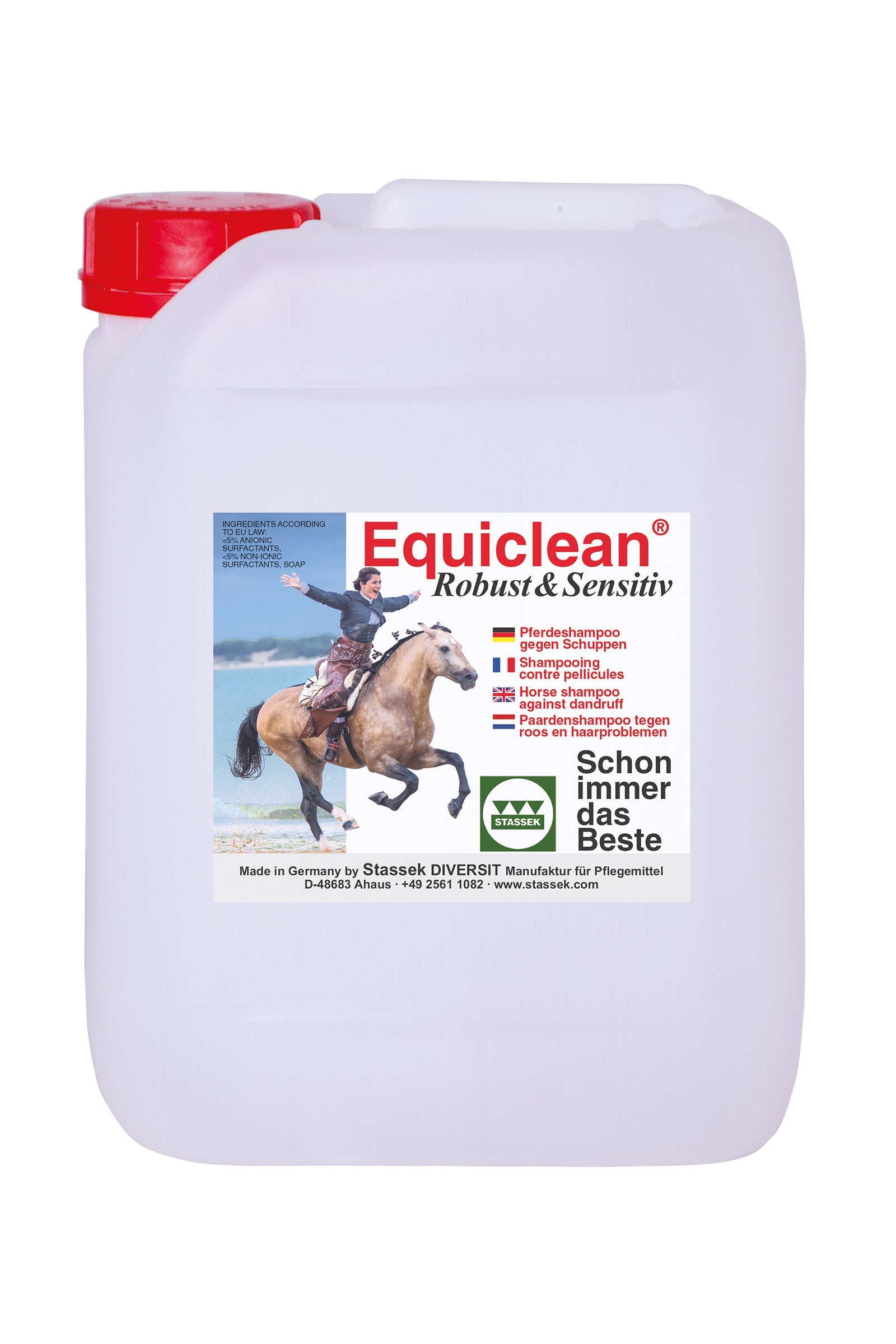 Stassek Equiclean Robusto shampoo per esterni, 2 litri Prodotti per la salute