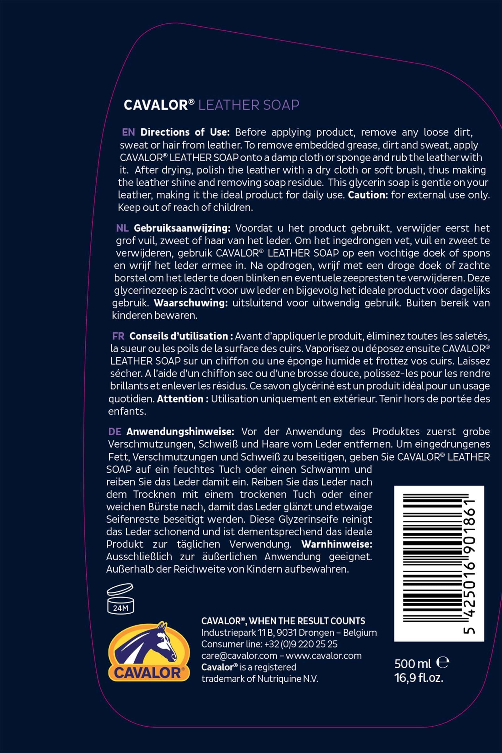 Cavalor Leather Soap 500 ml Horse Health Care