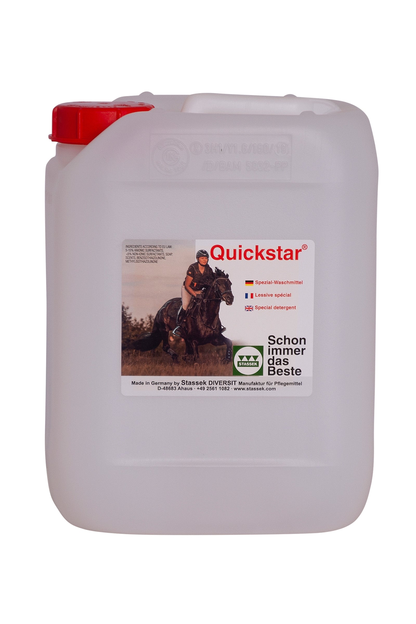 Stassek Quickstar Detergente per la cura della pelle e della lana, 5 litri Prodotti per la salute