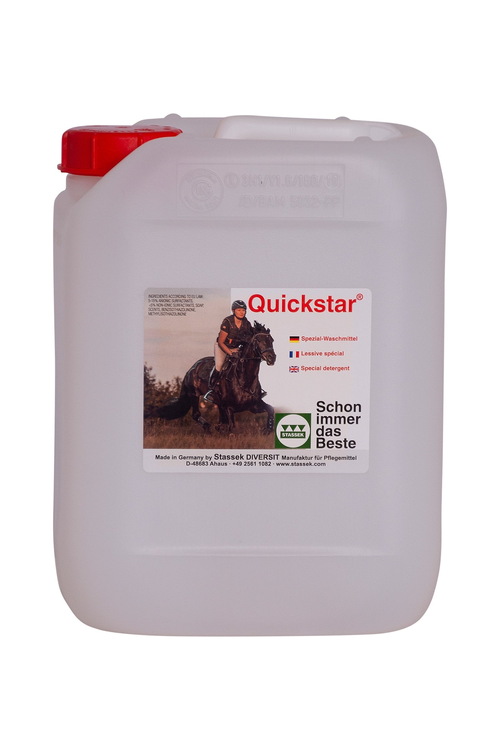 Stassek Quickstar Detergente per la cura della pelle e della lana, 2 litri Prodotti per la salute