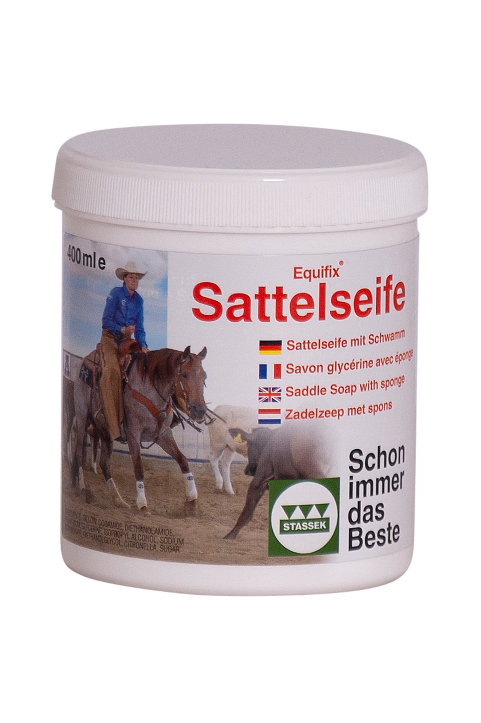 Stassek Sapone da sella Equifix, 400 ml Prodotti per la salute