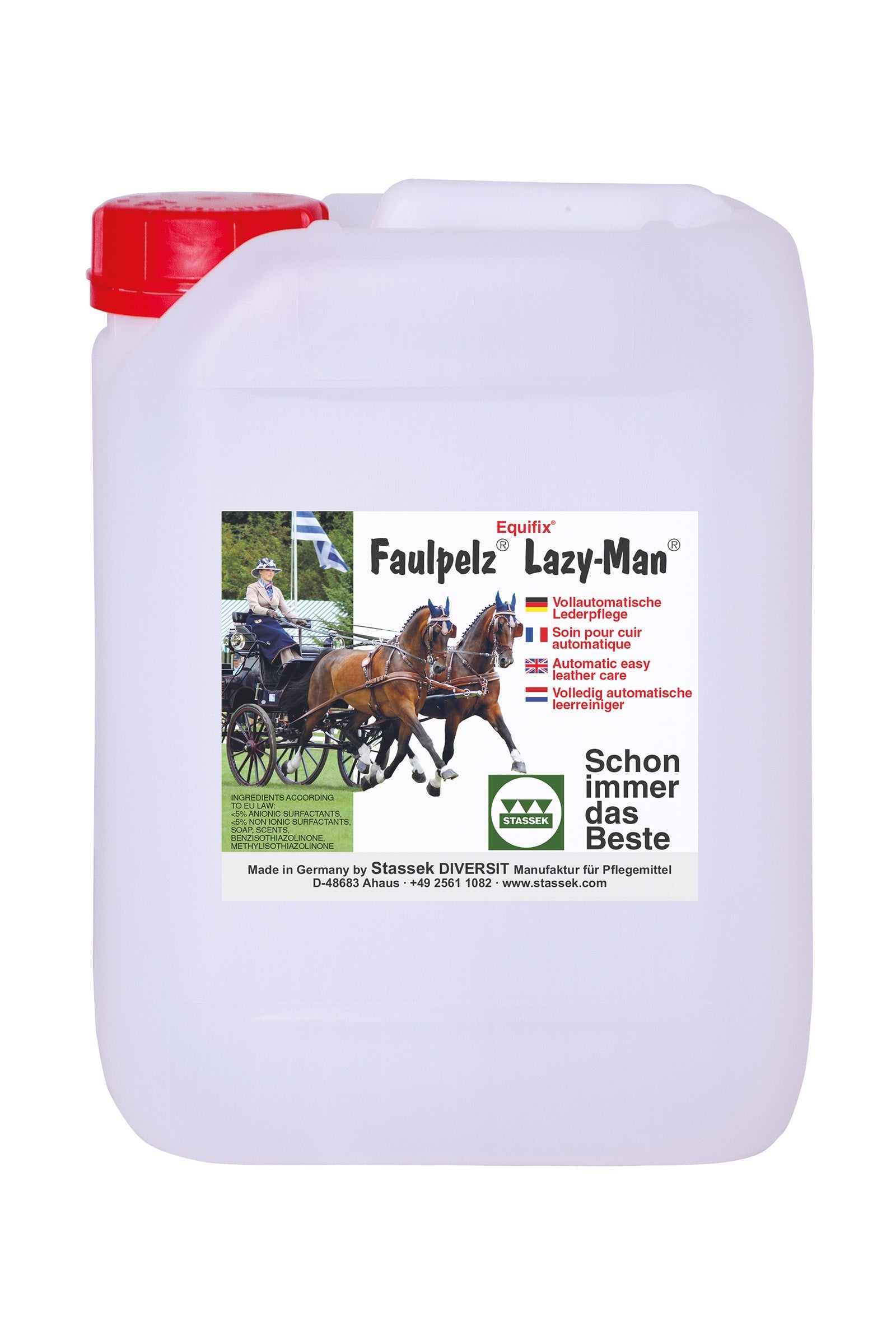 Stassek Equifix Faulpelz Lazy-Man Automatic Leather Care, 2 litri Prodotti per la salute