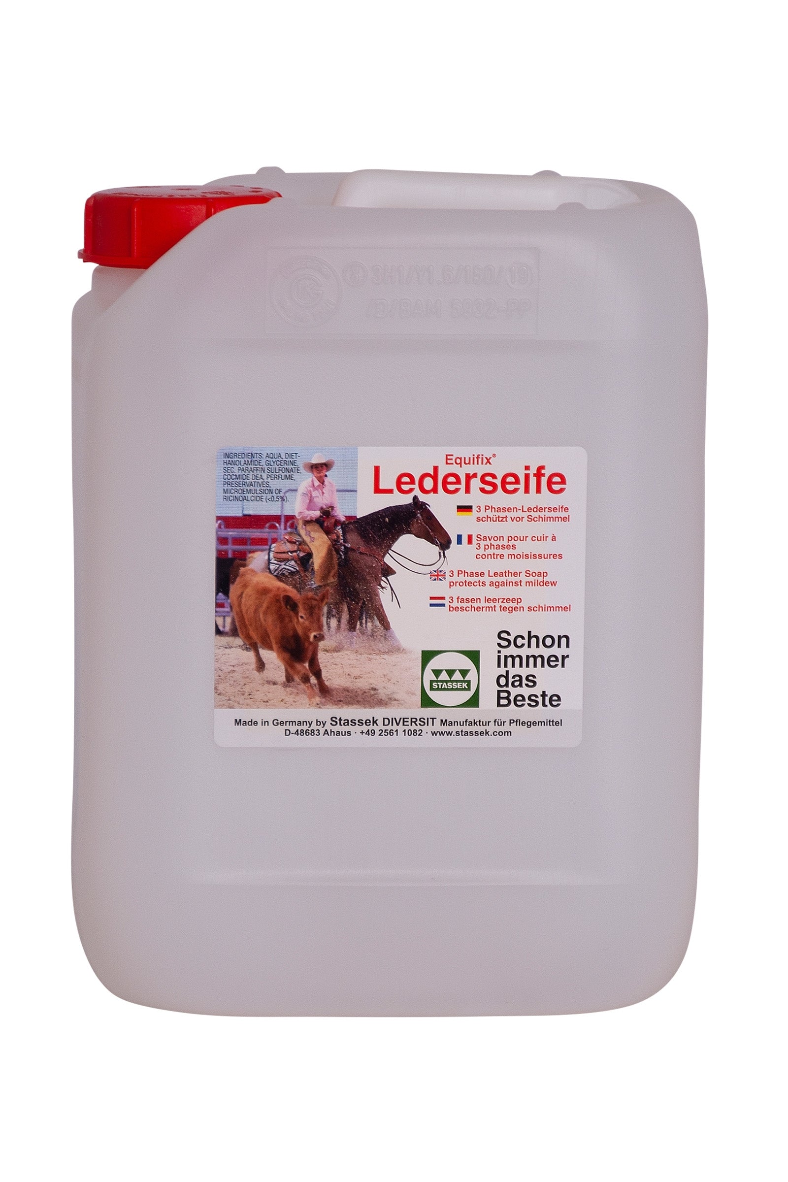 Stassek Equifix Sapone per pelle trifase, 5 litri Prodotti per la salute