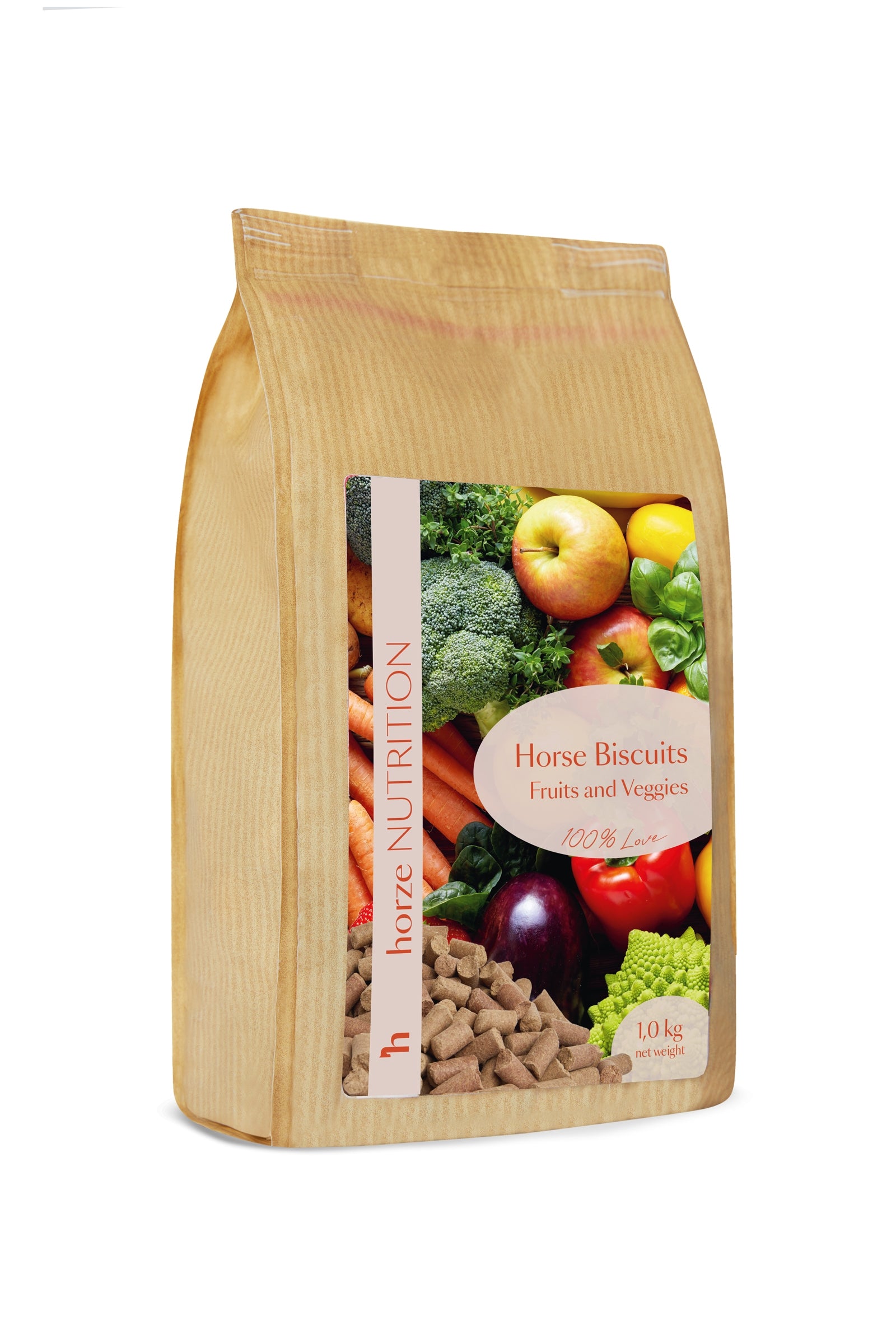 Horze Biscotti Frutta e verdura, Dolcetti 1 kg Horse Feed & Nutrition