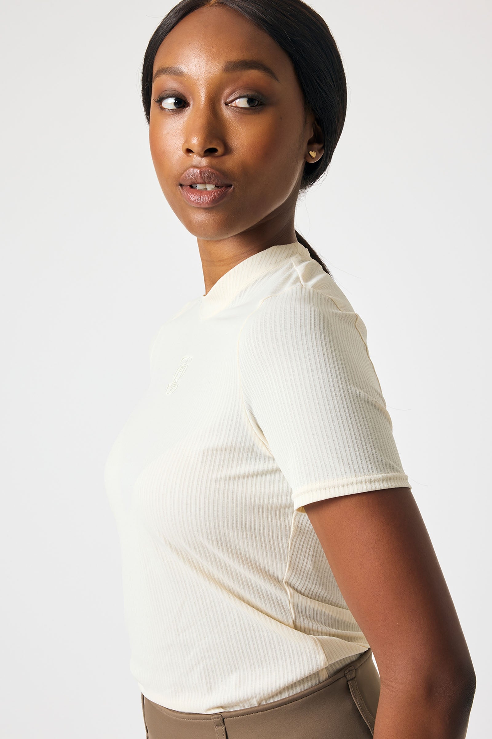 PS of Sweden Courtney S/S Maglia in Mesh a Righe Abbigliamento da donna