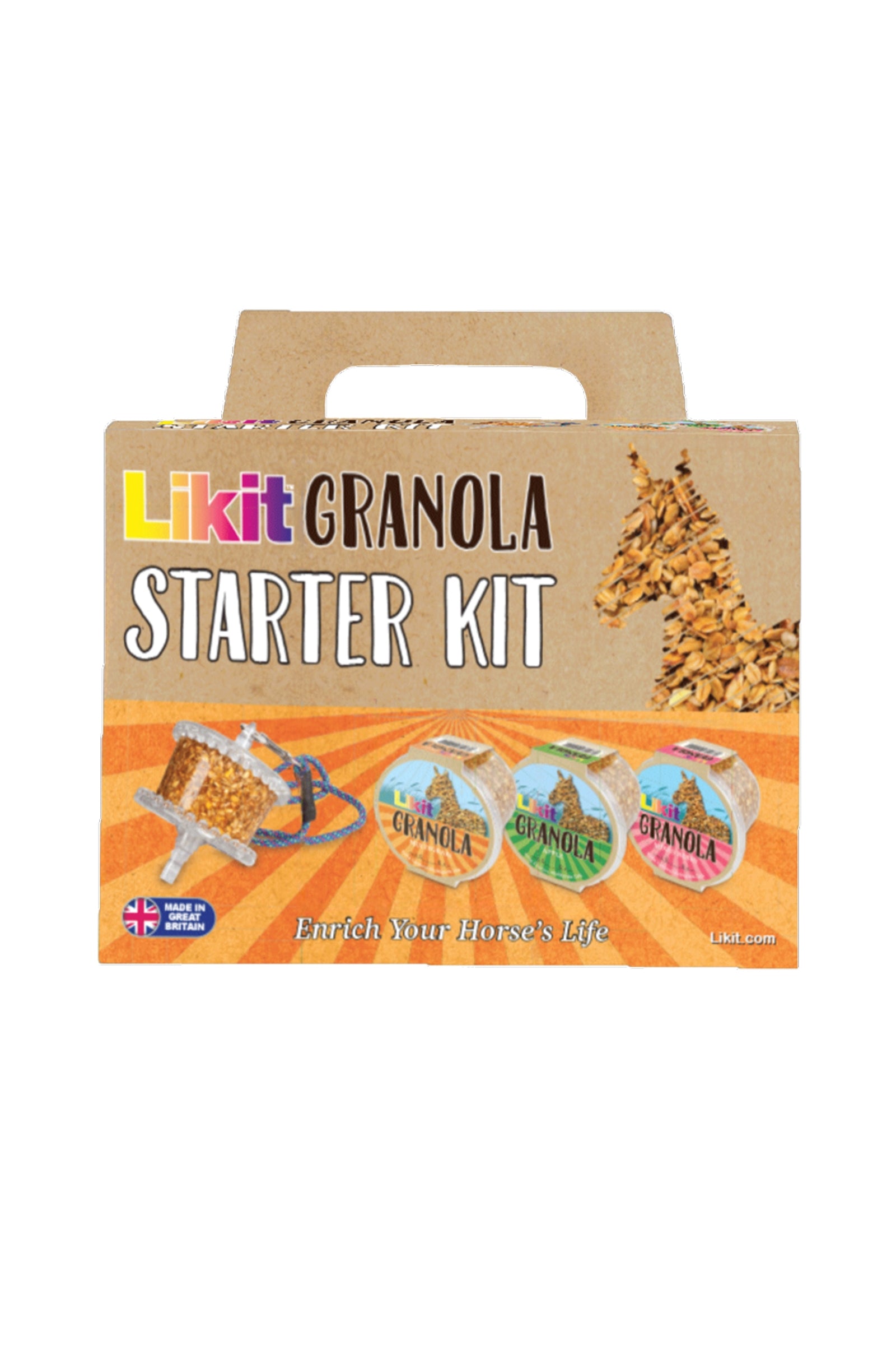 Likit Granola Starter Kit (supporto + 3 gusti) Horse Feed & Nutrition