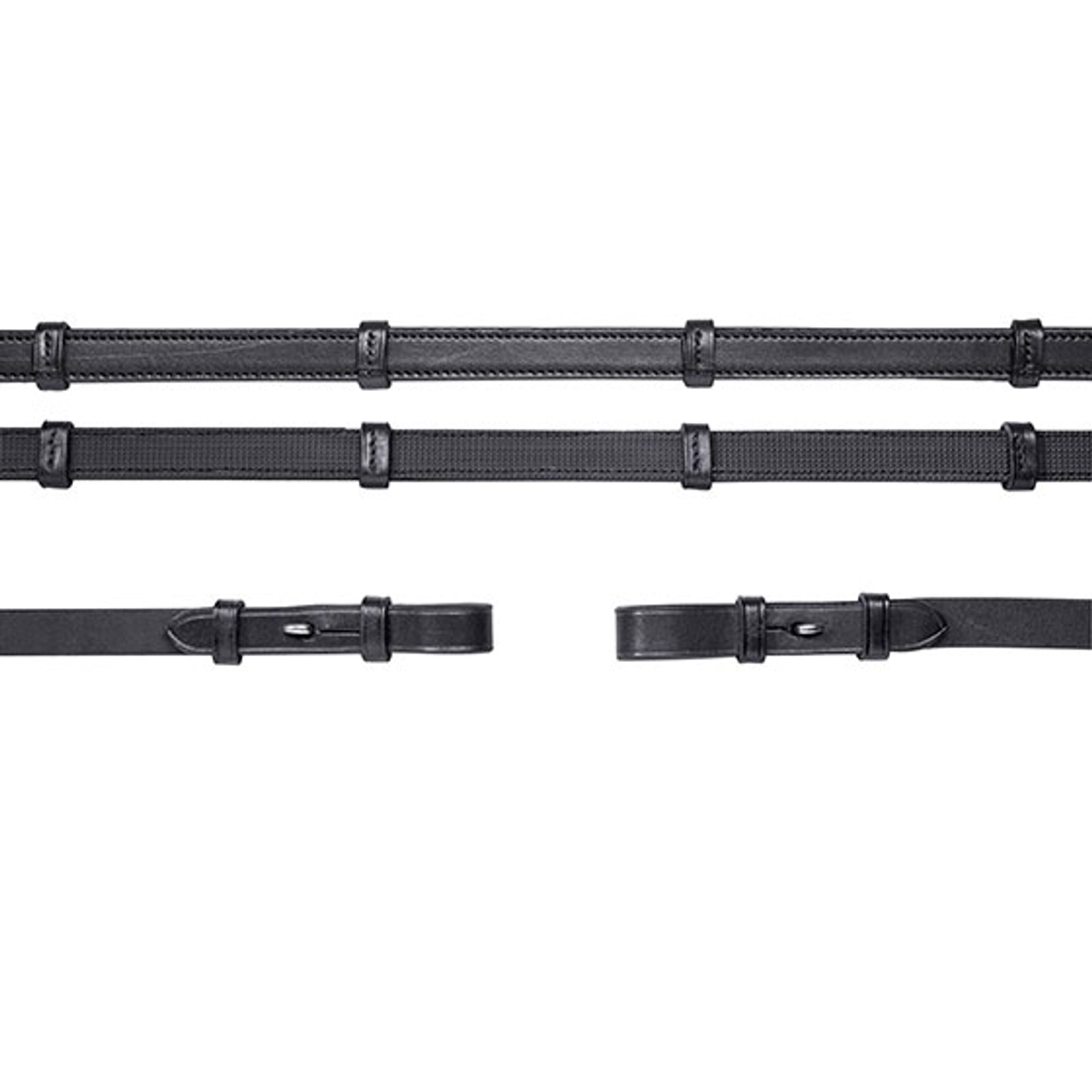 Schockemöhle Sports Redini in pelle (gomma all'interno), Redini per Double Bridle Basic Briglie & redini