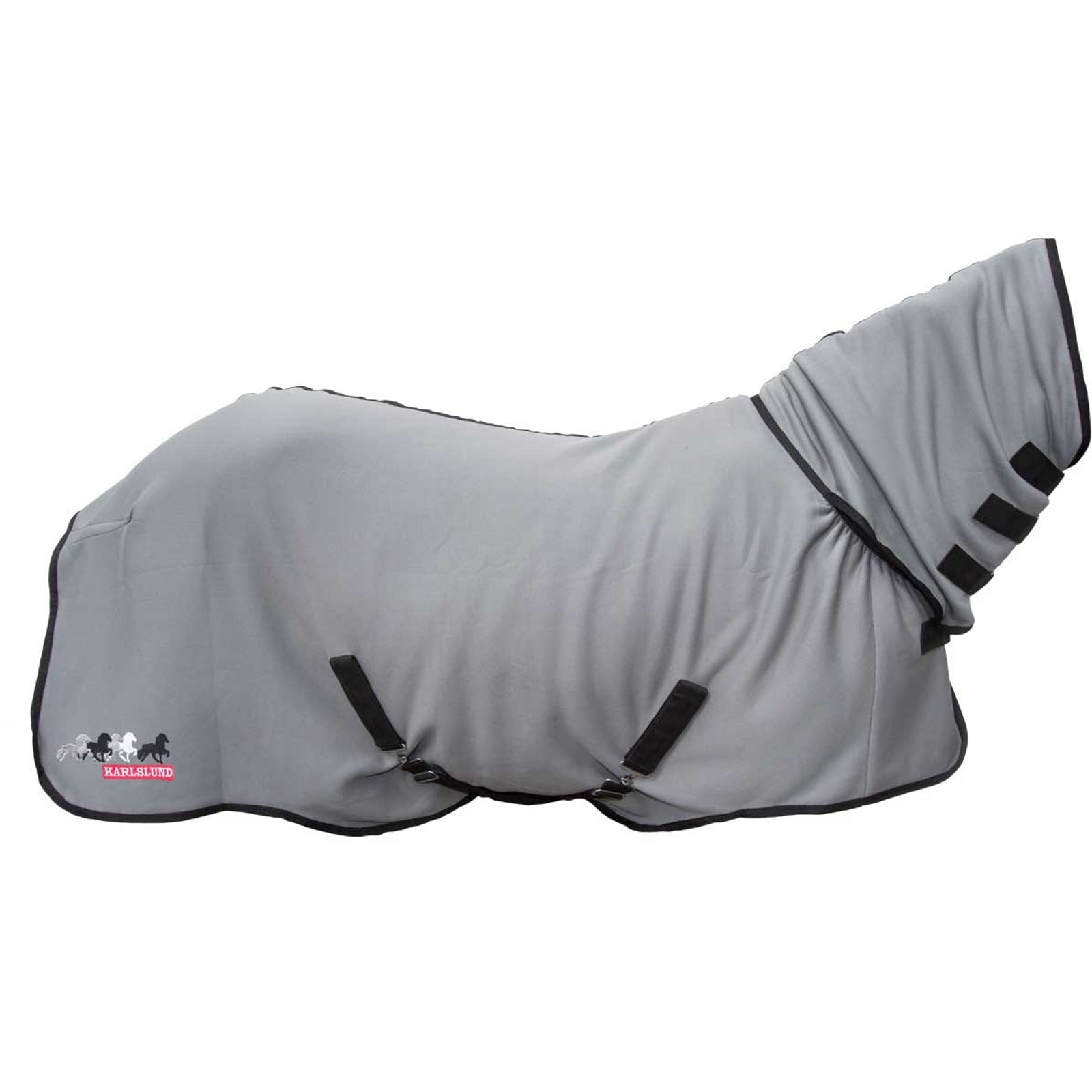 Karlslund Coperta in Pile Quick-Dry con Collo Coperte per cavalli