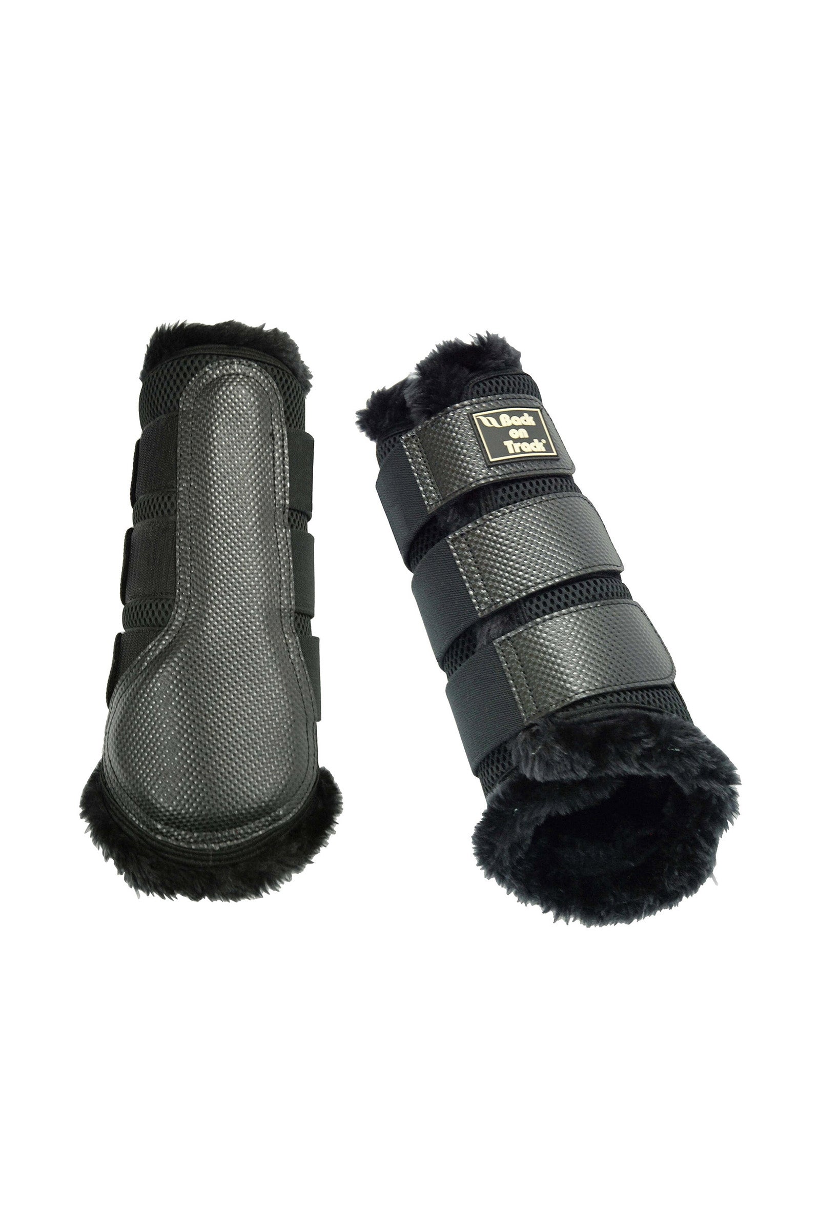 Back on Track Stivali stinchiere a rete in 3D con pelliccia sintetica, S-M Leg Protection & Hoof Protection for Horses