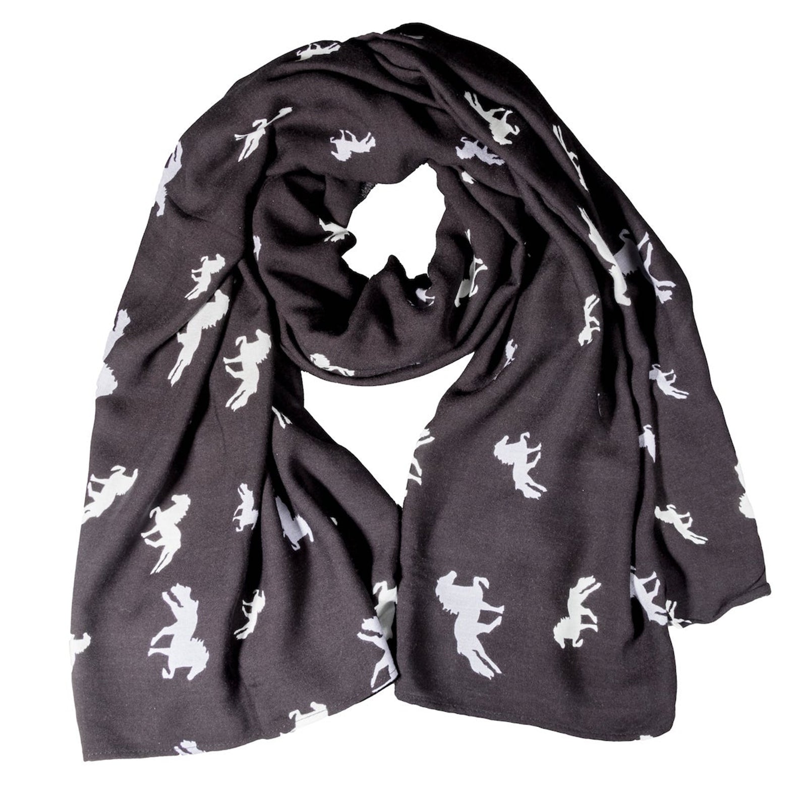 Karlslund Sciarpa Con Stampa Cavalli Accessori