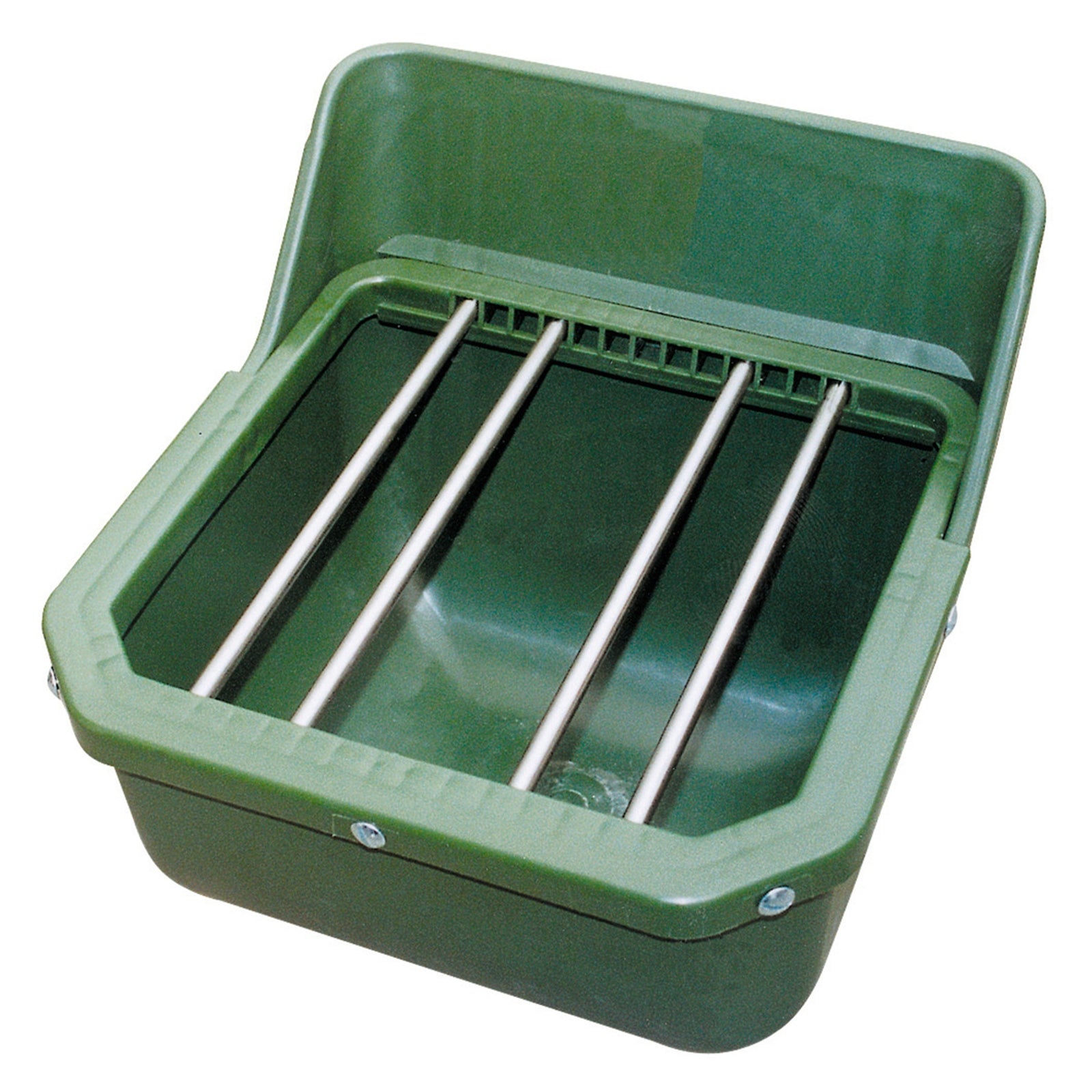 Kerbl Trough for concentrated feed foal trough, w/ iron bars, 9L Alimentazione e bevande