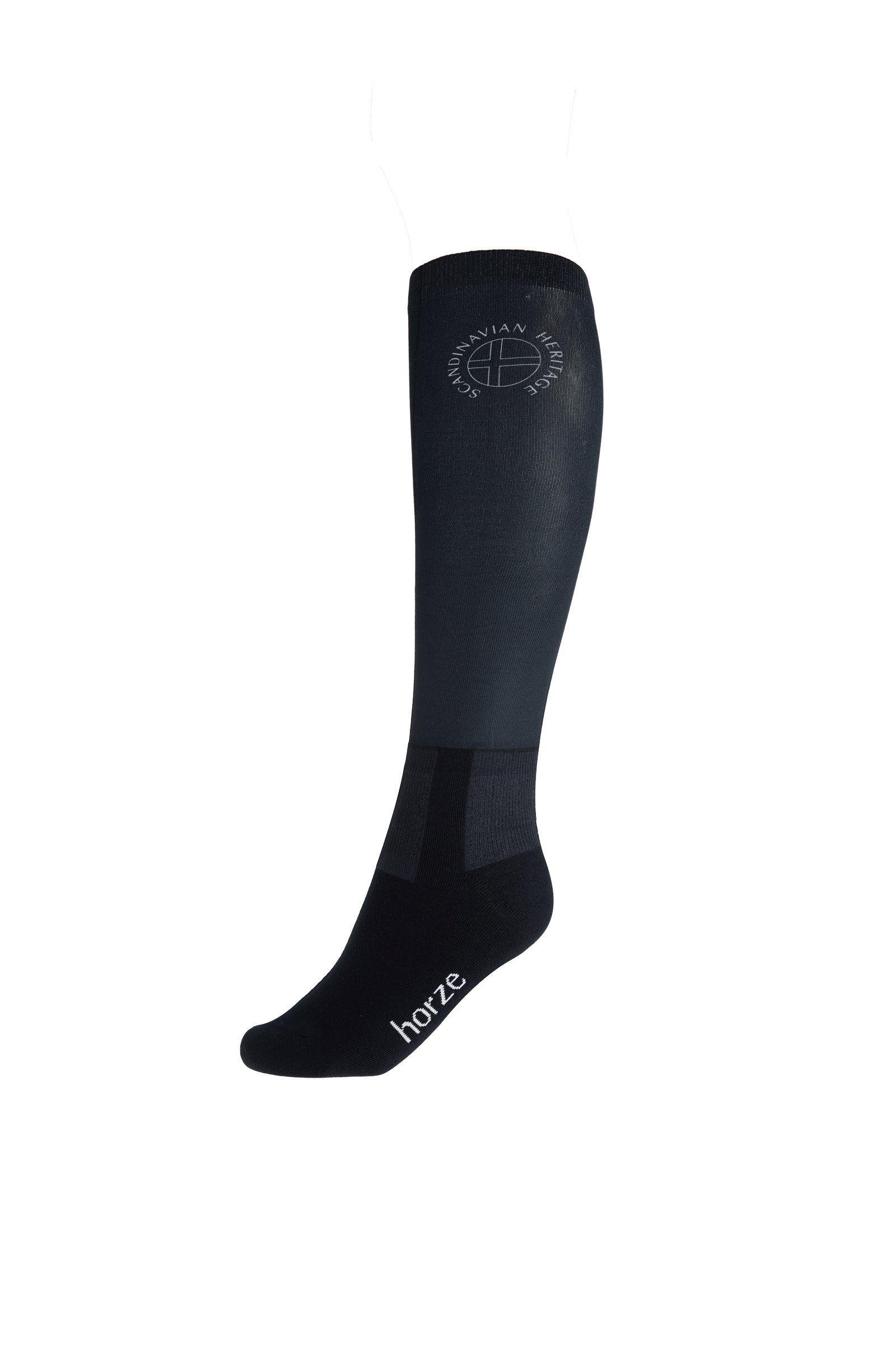 Horze Calzini lunghi con stampa e gambale sottile Calzini