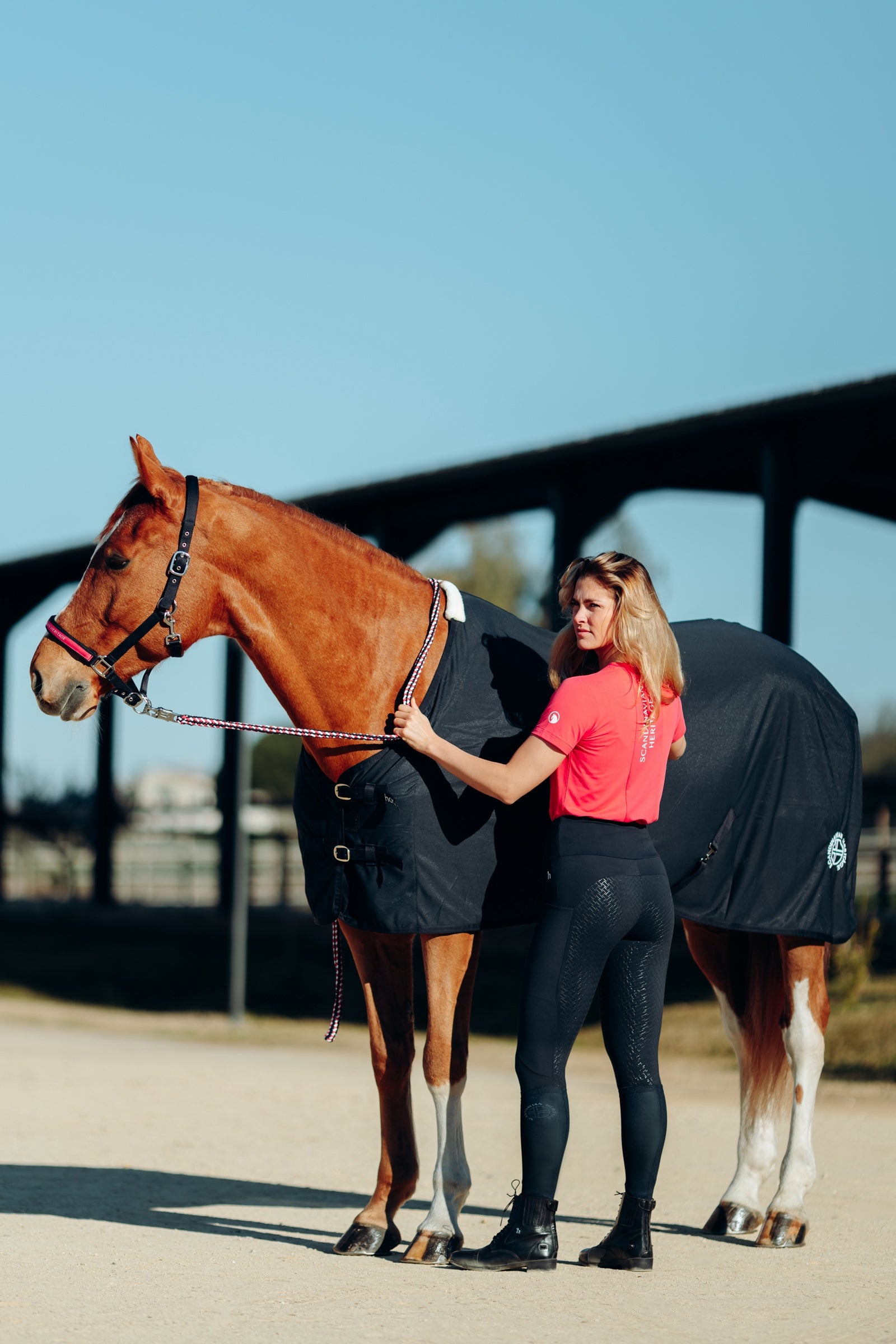 Horze Printed Riding Socks with Thin Shaft Socks