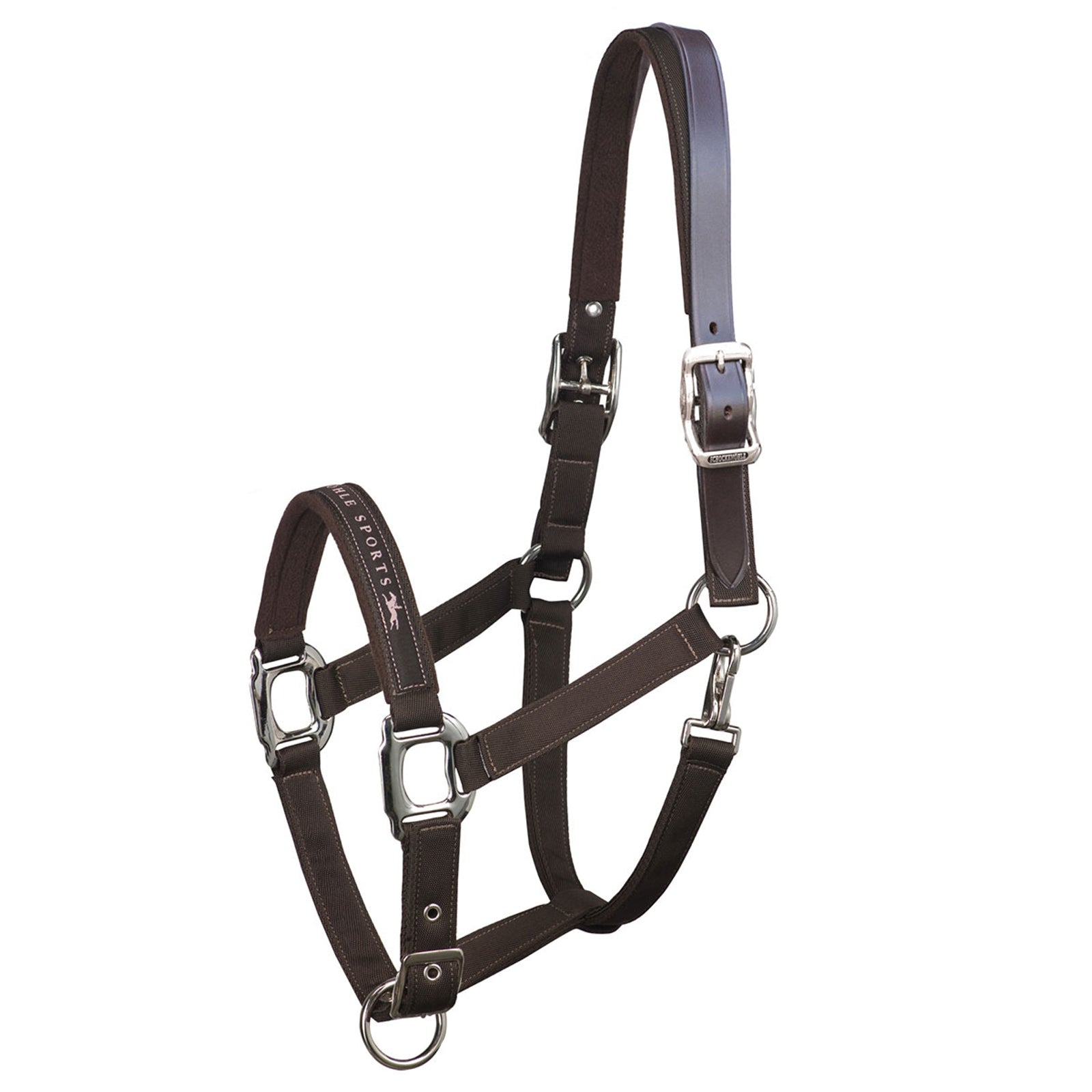 Schockemöhle Sports Memphis Breakaway, Nylon Halter + Leather strap Cavezze e guinsagli
