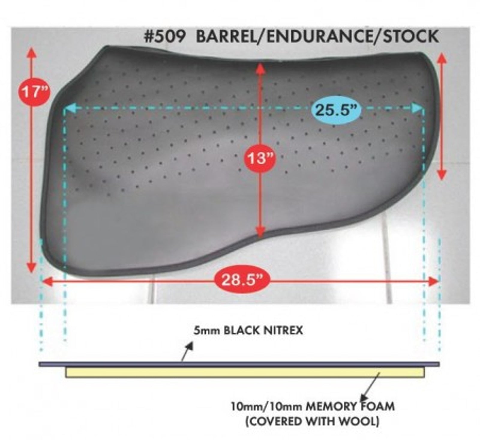 Cavallo Hoof Boots F.R.A. F.R.A. Freedom Riding Articles Cavallo pad type Endurance barrel TSP#509PE Saddle Pads