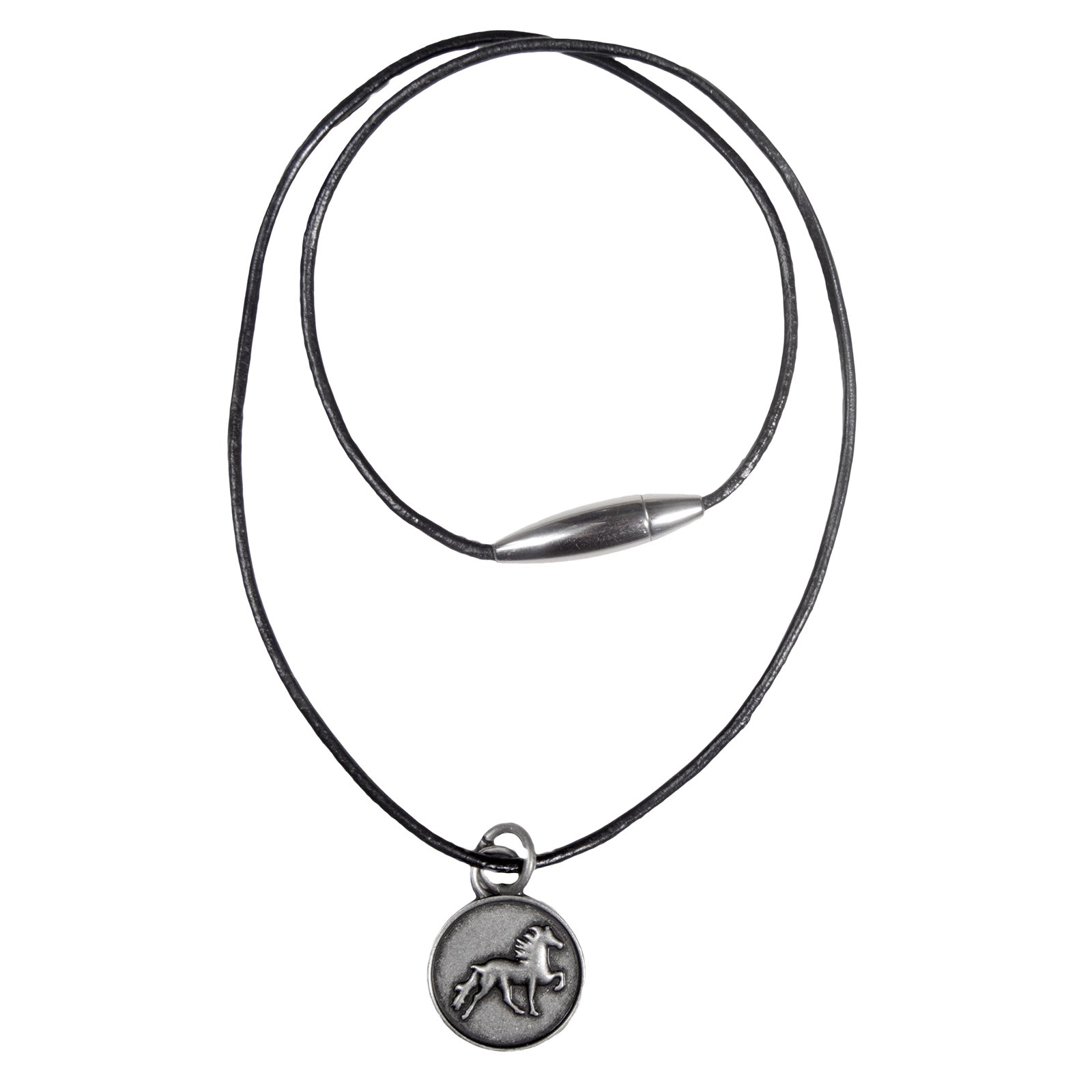 Karlslund Collana in pelle con cavallo islandese rustico Regali