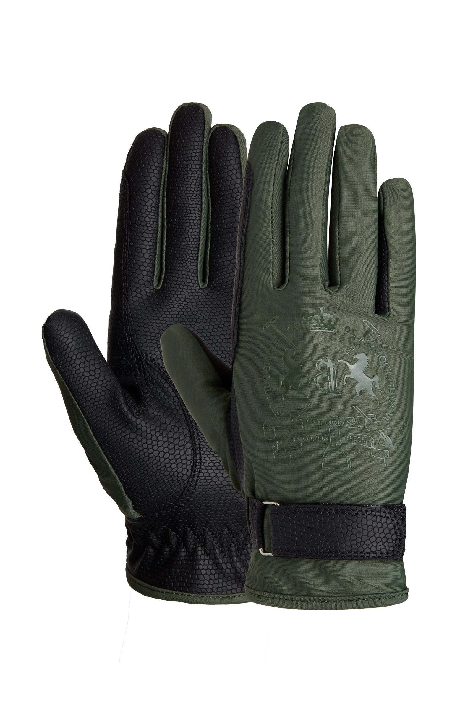 B Vertigo Laia Guanti da equitazione con stampa iconica da donna Guanti