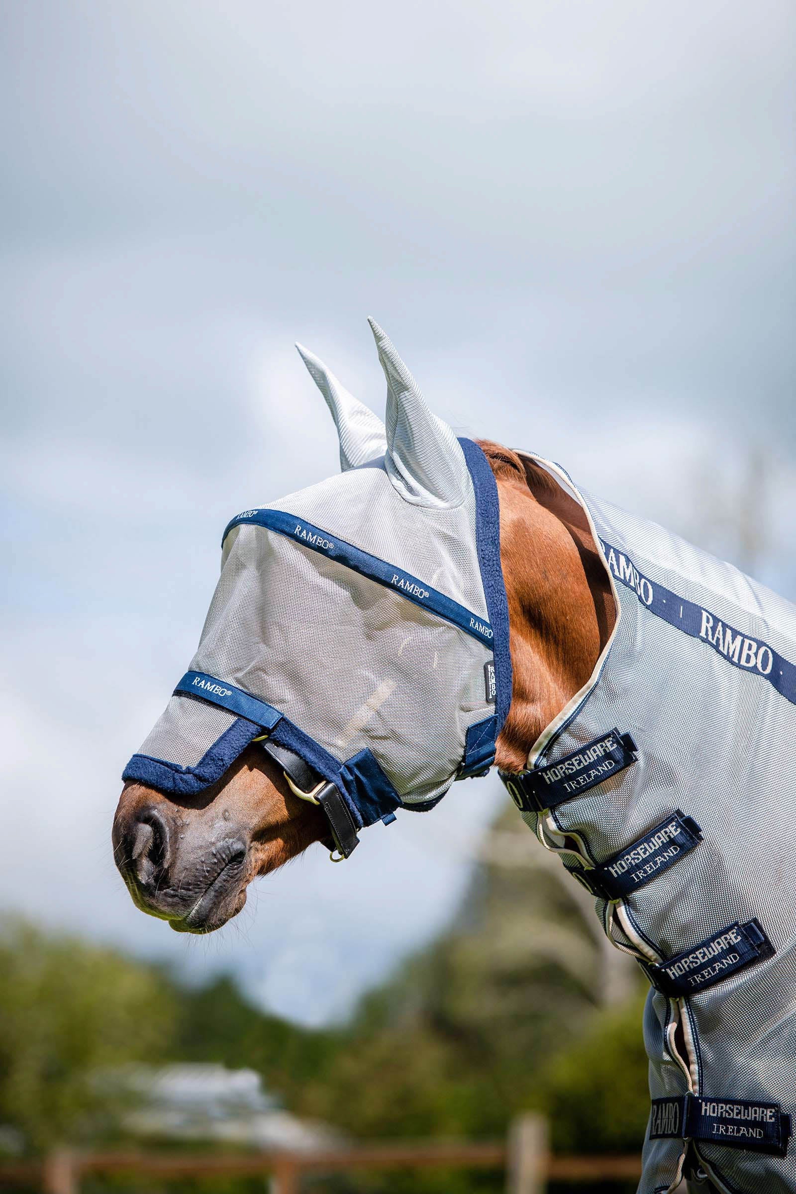Horseware Rambo Plus Maschera antimosche Protezione antimosche per cavalli