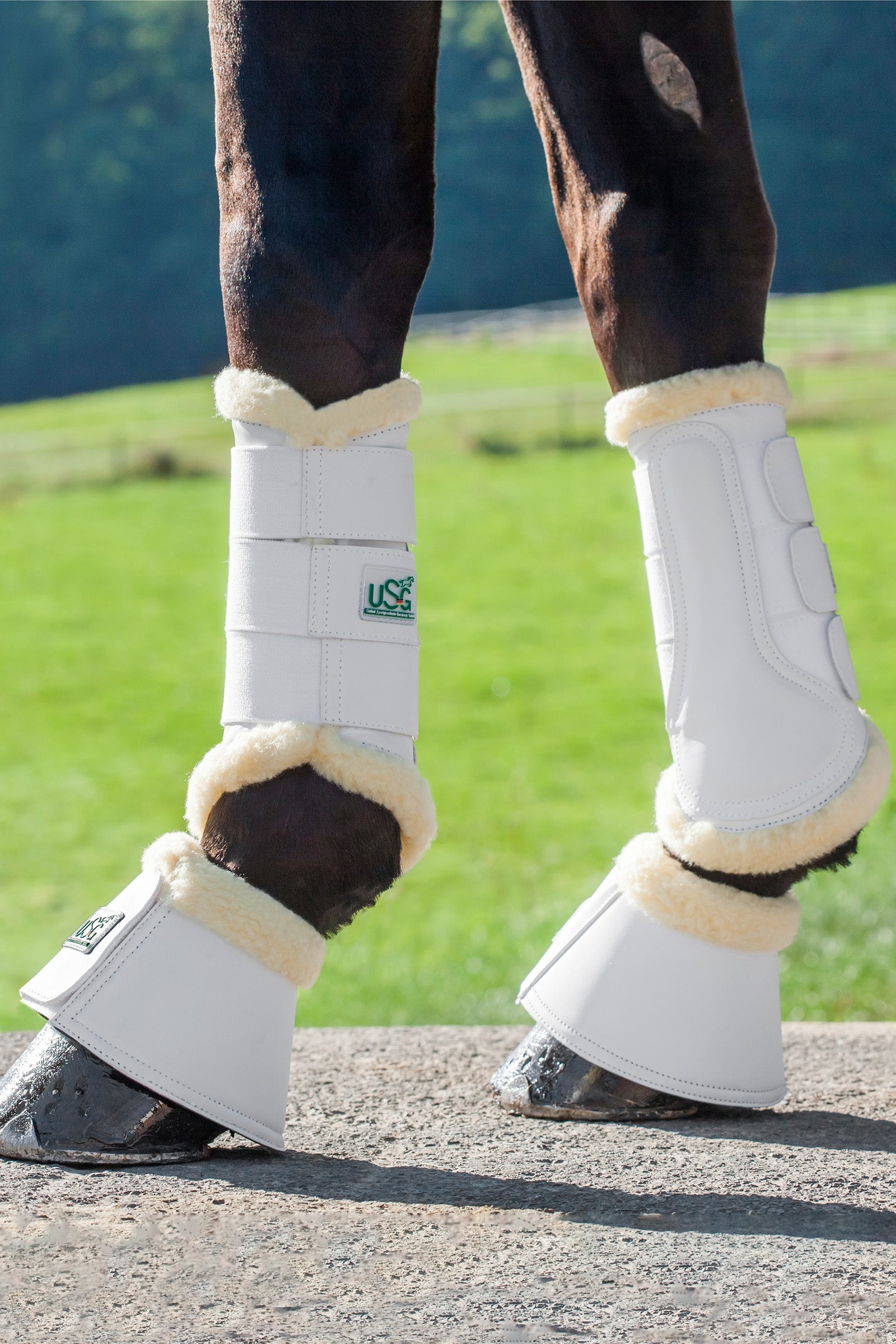 USG Paraglomi Breathopren con pelliccia ecologica Leg Protection & Hoof Protection for Horses