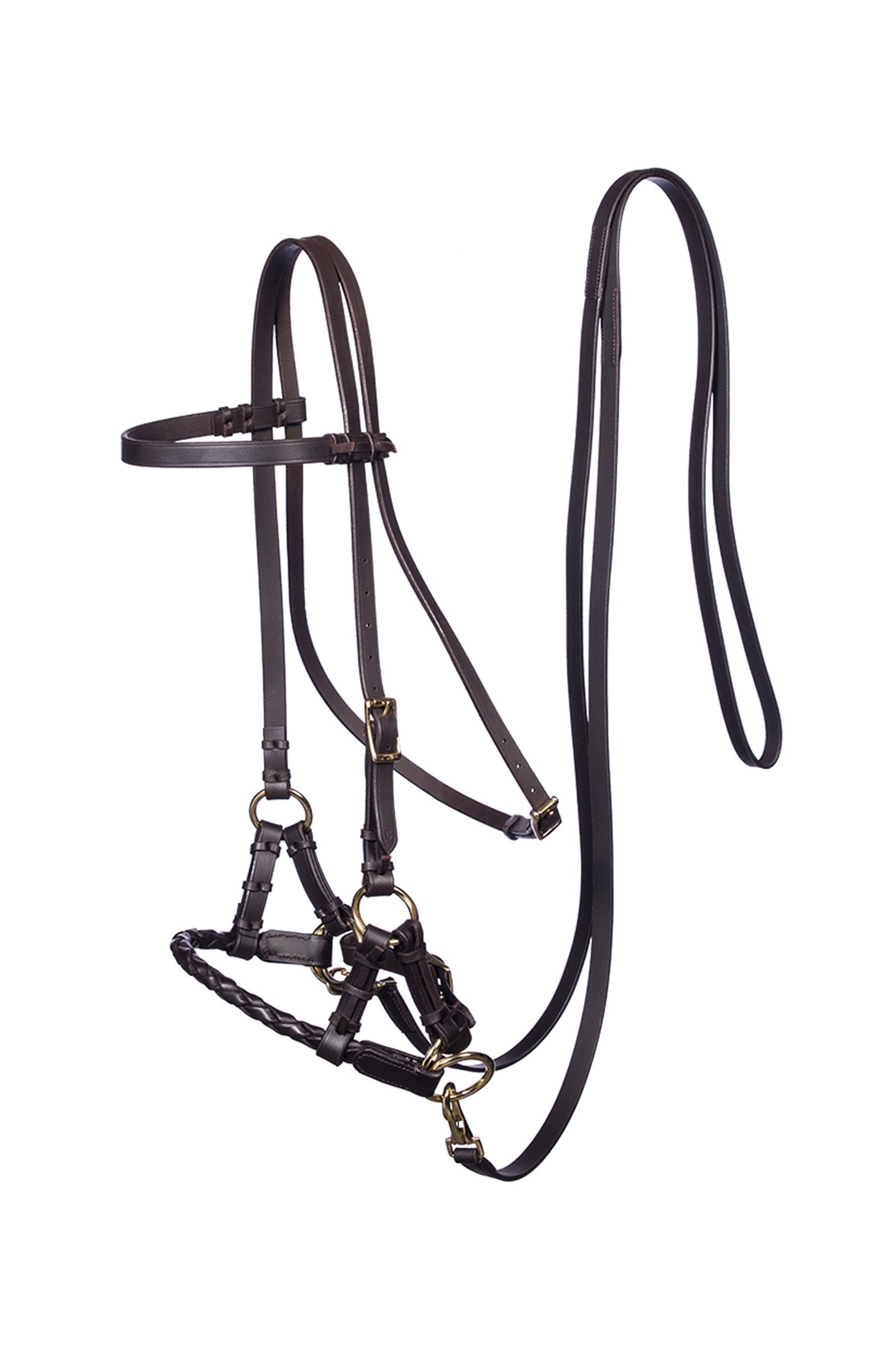 F.R.A. Freedom Riding Articles Pariba Sidepull (Sistema 3) Capezzina tessuta, con redini Briglie & redini