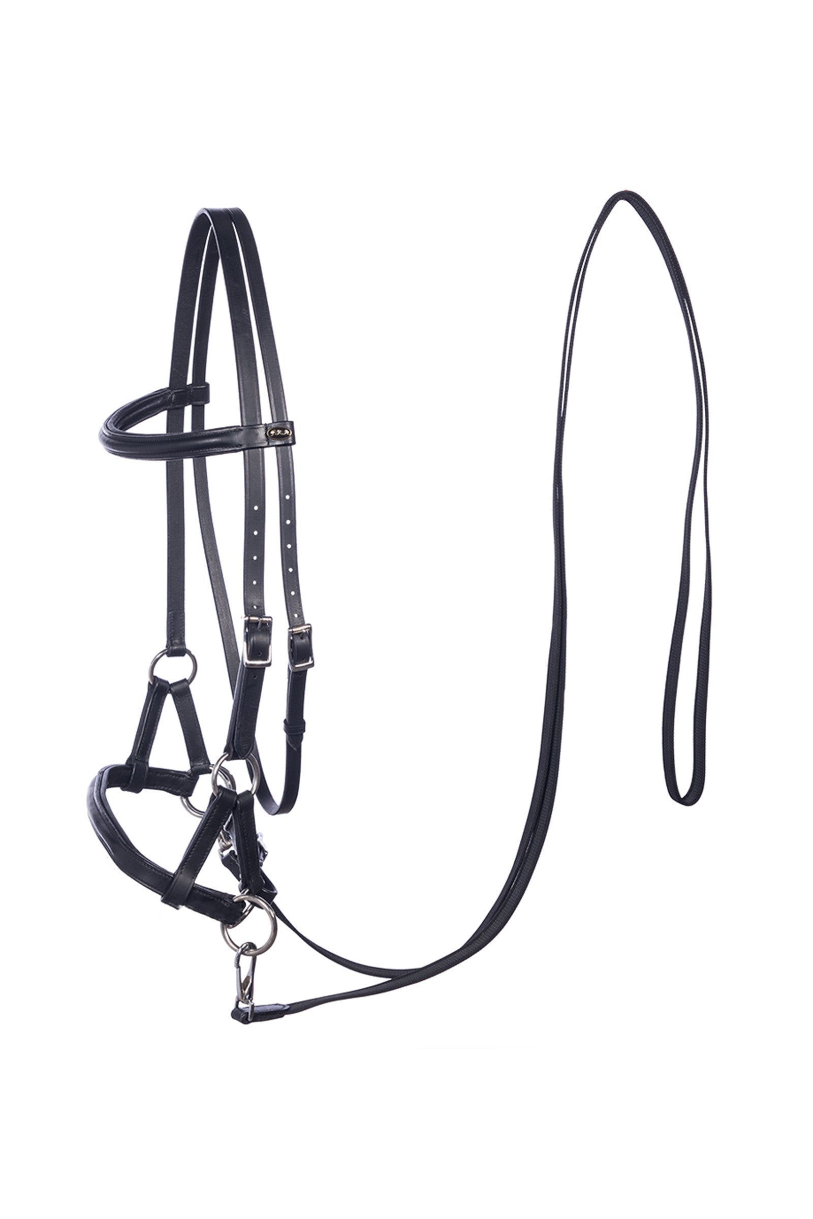 F.R.A. Freedom Riding Articles Pardoes Capezza sidepull (System 3), con redini antiscivolo in pelle Briglie & redini