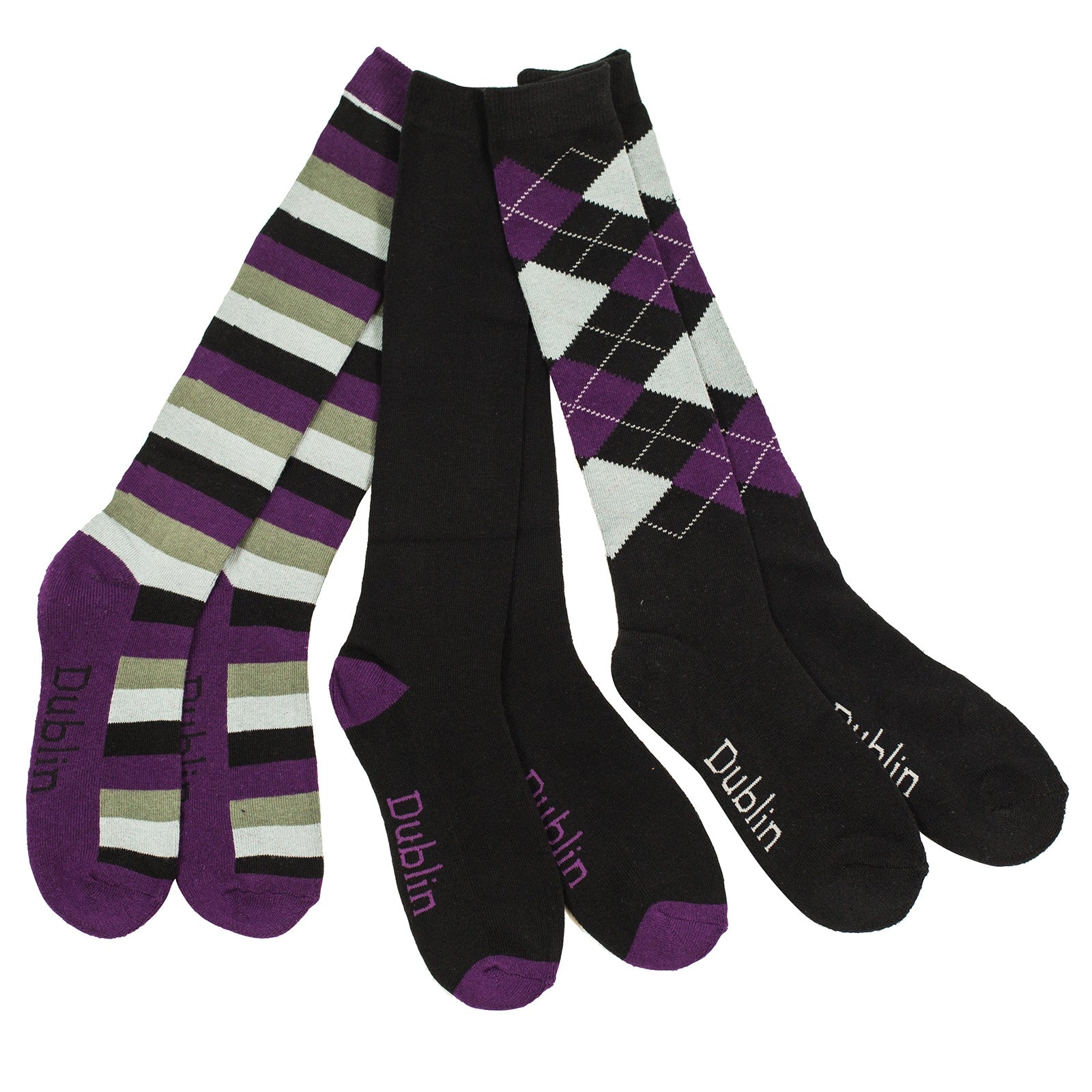 Dublin Socks 3 Pack/ 3 pattern Calzini